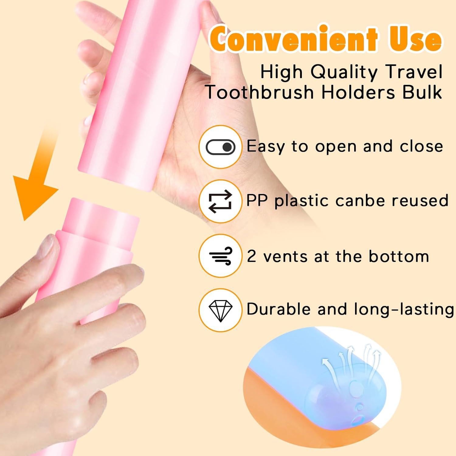 Estuche de Viaje para Cepillos de Dientes HOFASON 48PCS