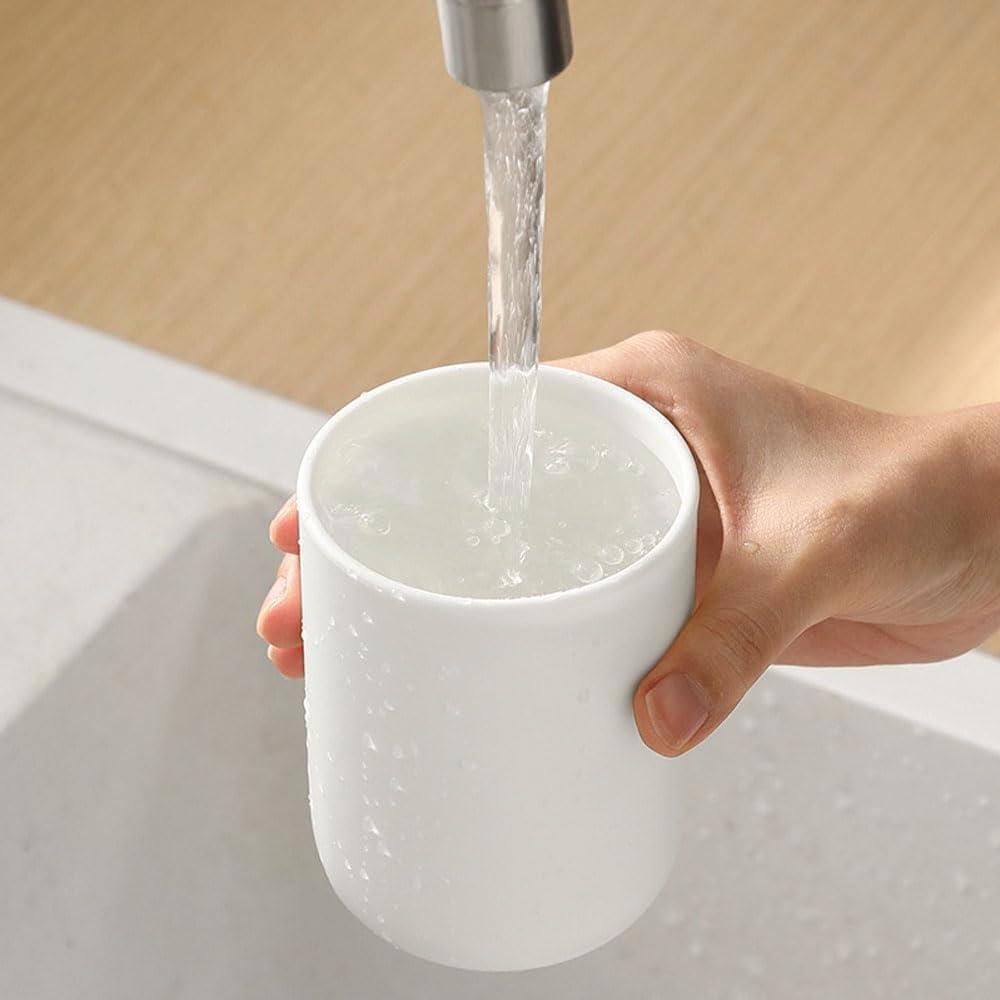 Vasos de Cepillo de Dientes Waipwaip Blancos 2 Pcs 325 ml