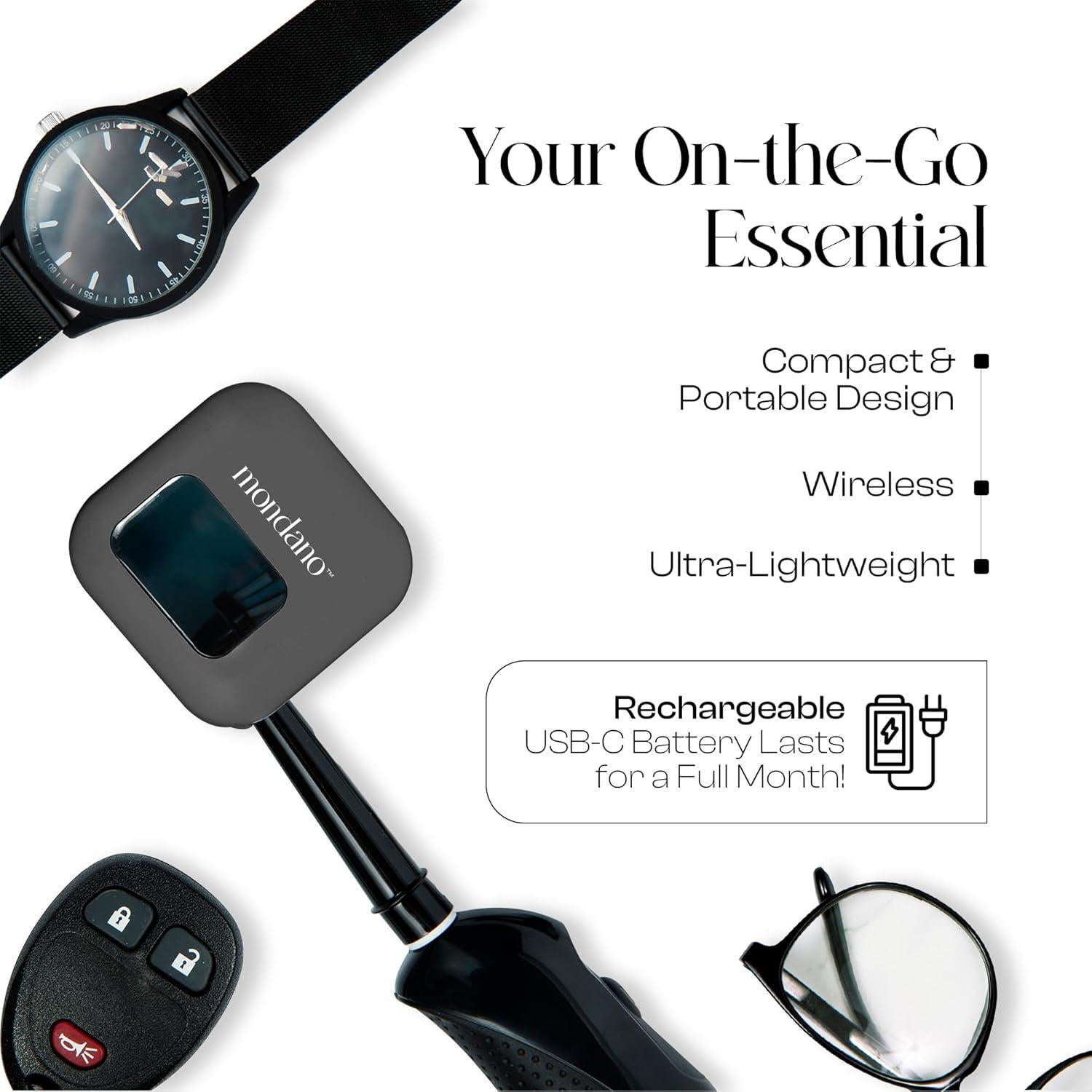 Desinfectante UV-C Mondano para Cepillo de Dientes - Negro