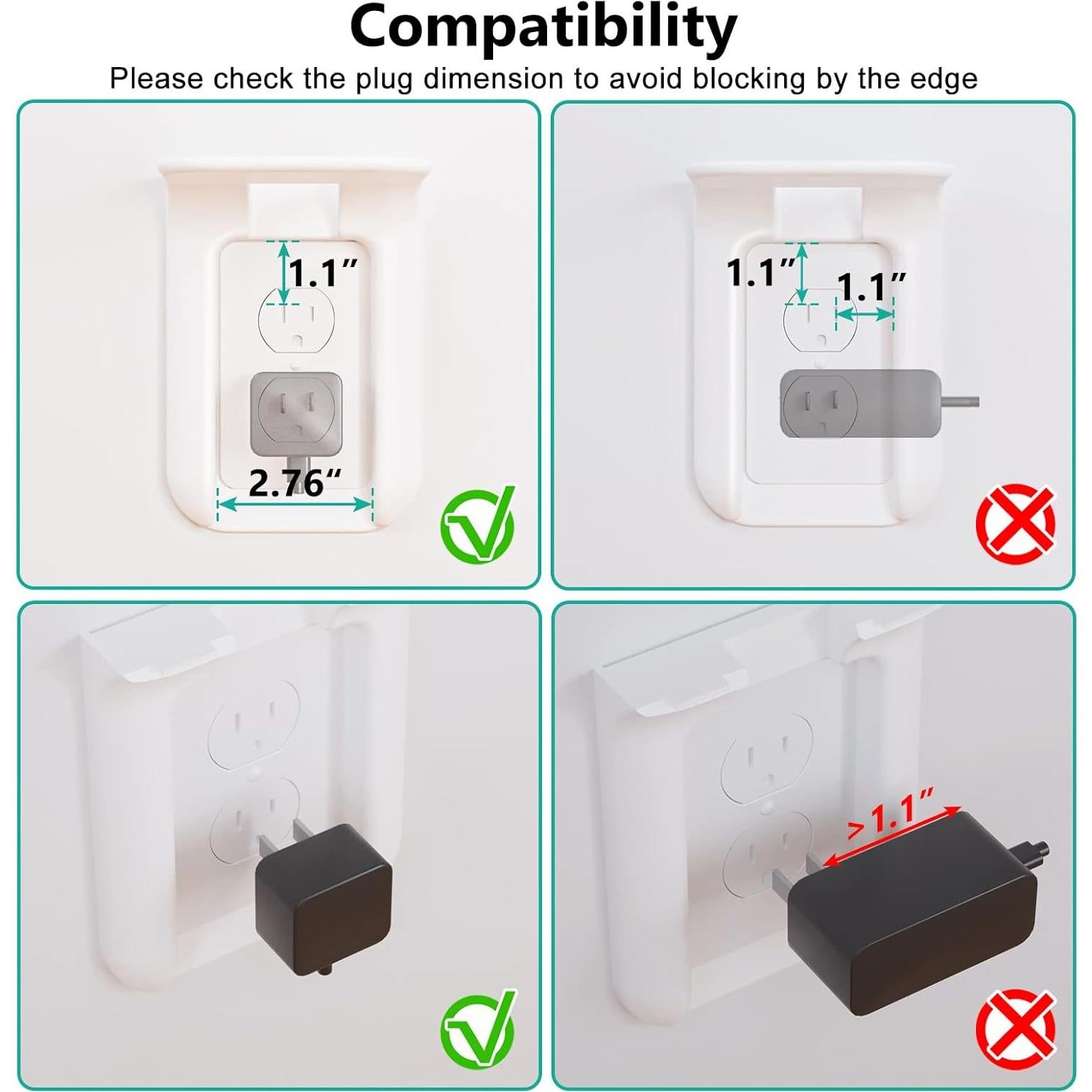 Soporte de Estante de Pared WALI OLS001-W Blanco 10 kg