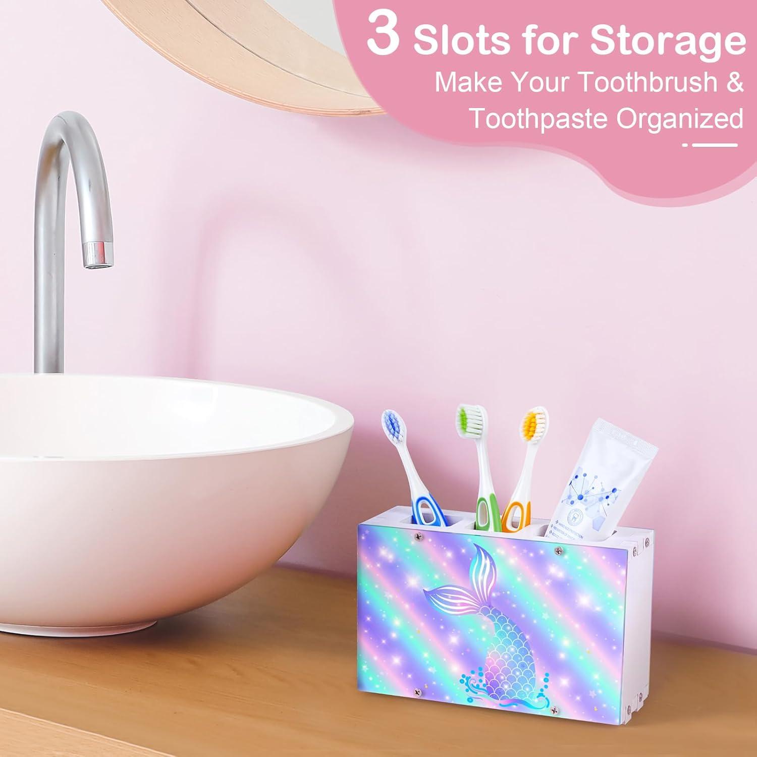 Soporte para Cepillos de Dientes ICOSY Sirena 3 Ranuras