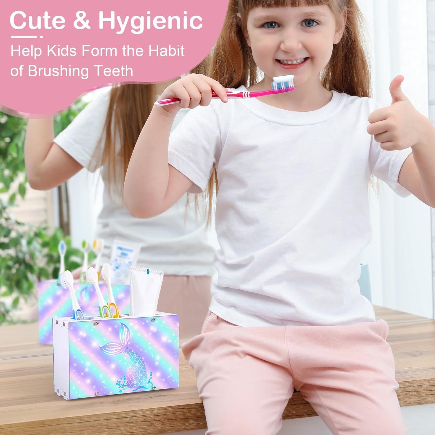 Soporte para Cepillos de Dientes ICOSY Sirena 3 Ranuras