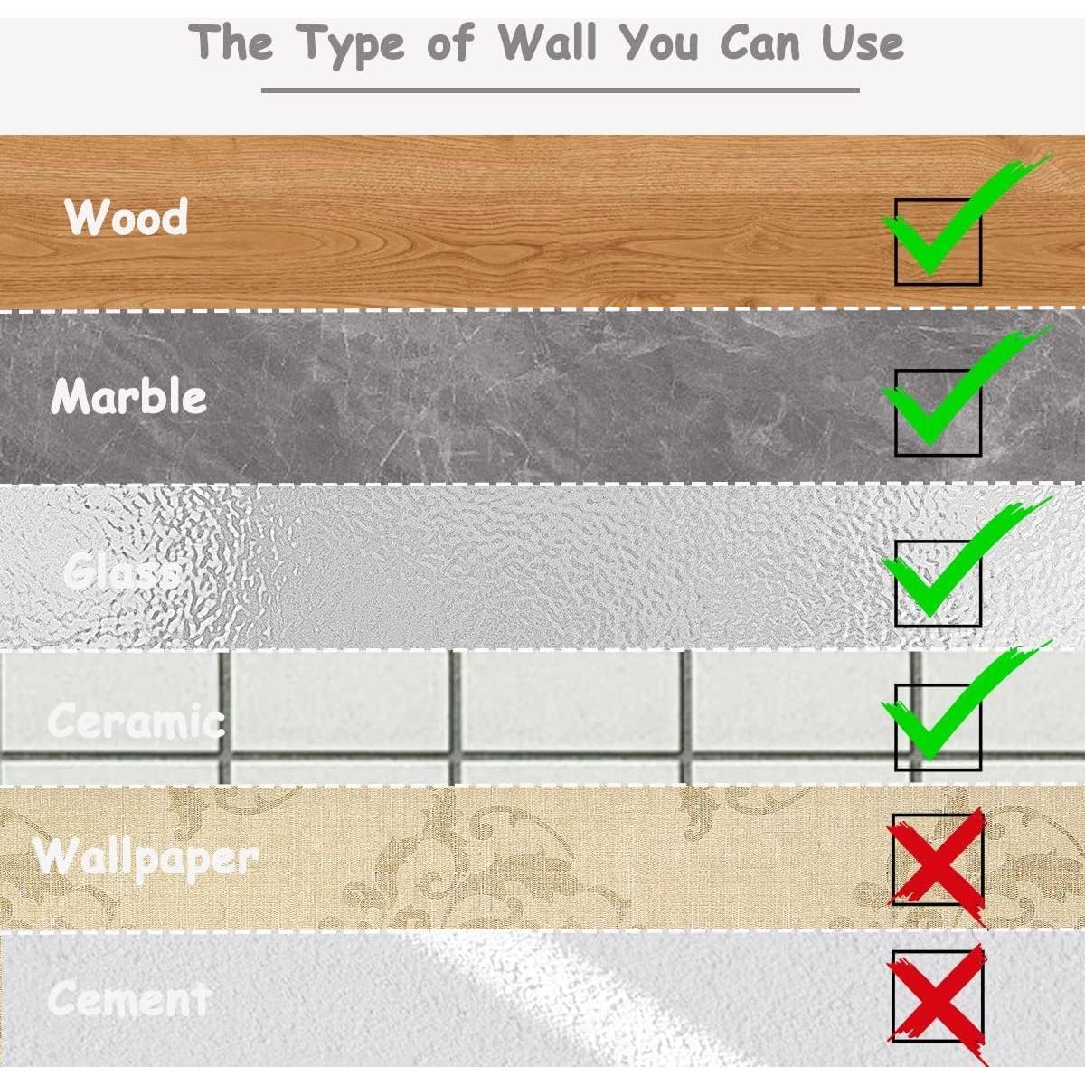 Soporte de Cepillos de Dientes Abamabby 4 Pcs Negro Silicona