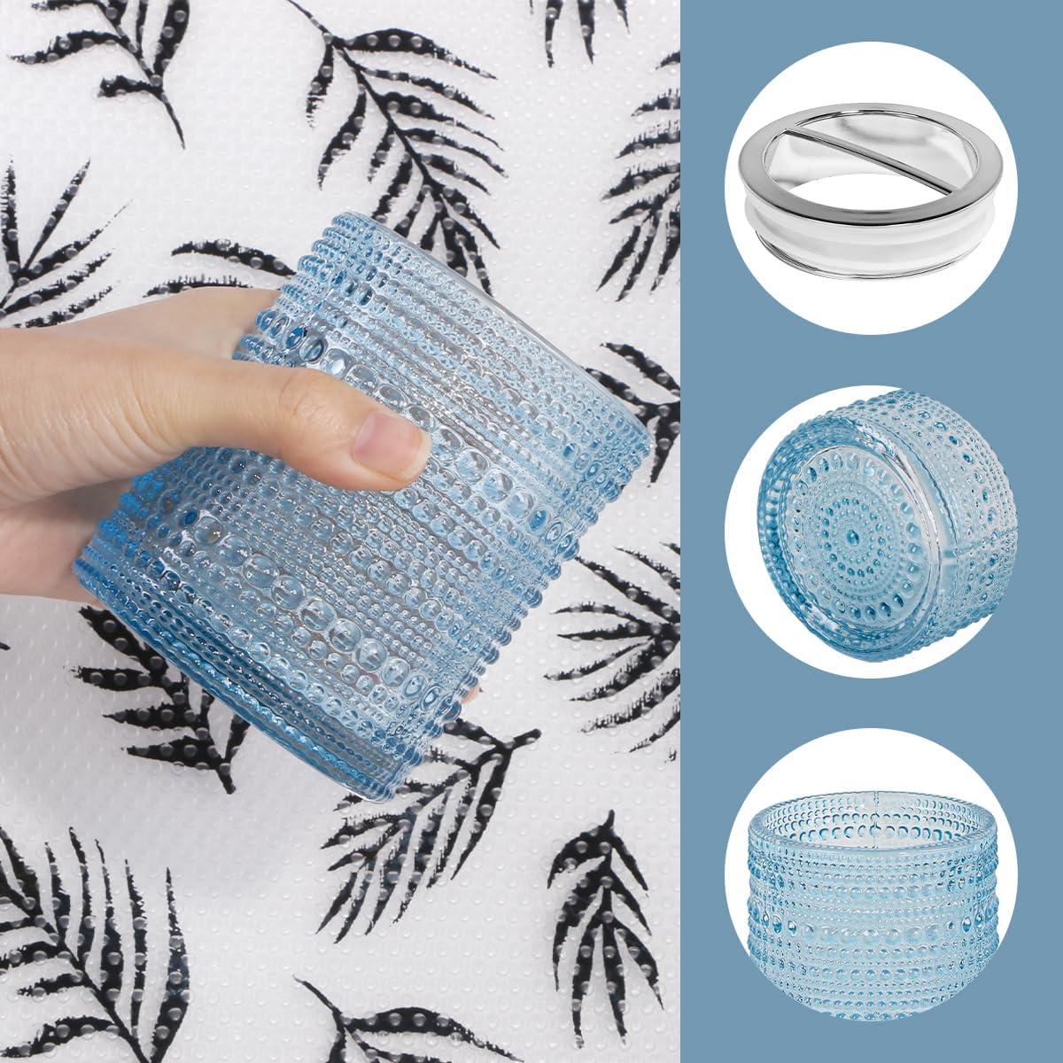 Soporte para Cepillos de Dientes Tonxus Vidrio Azul 295 ml