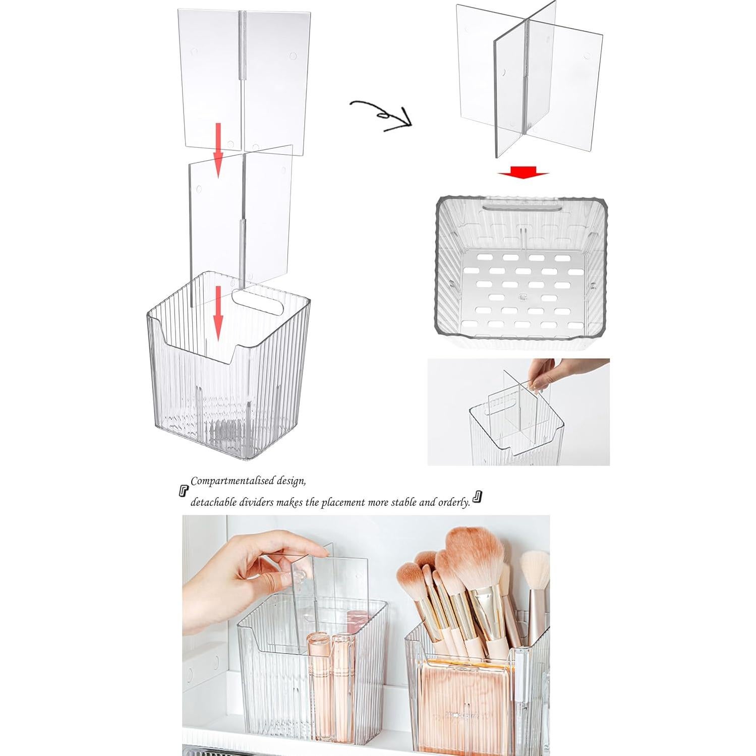 Juego de 2 Cestas Organizadoras Lae Nuvole 11x9x11.5cm