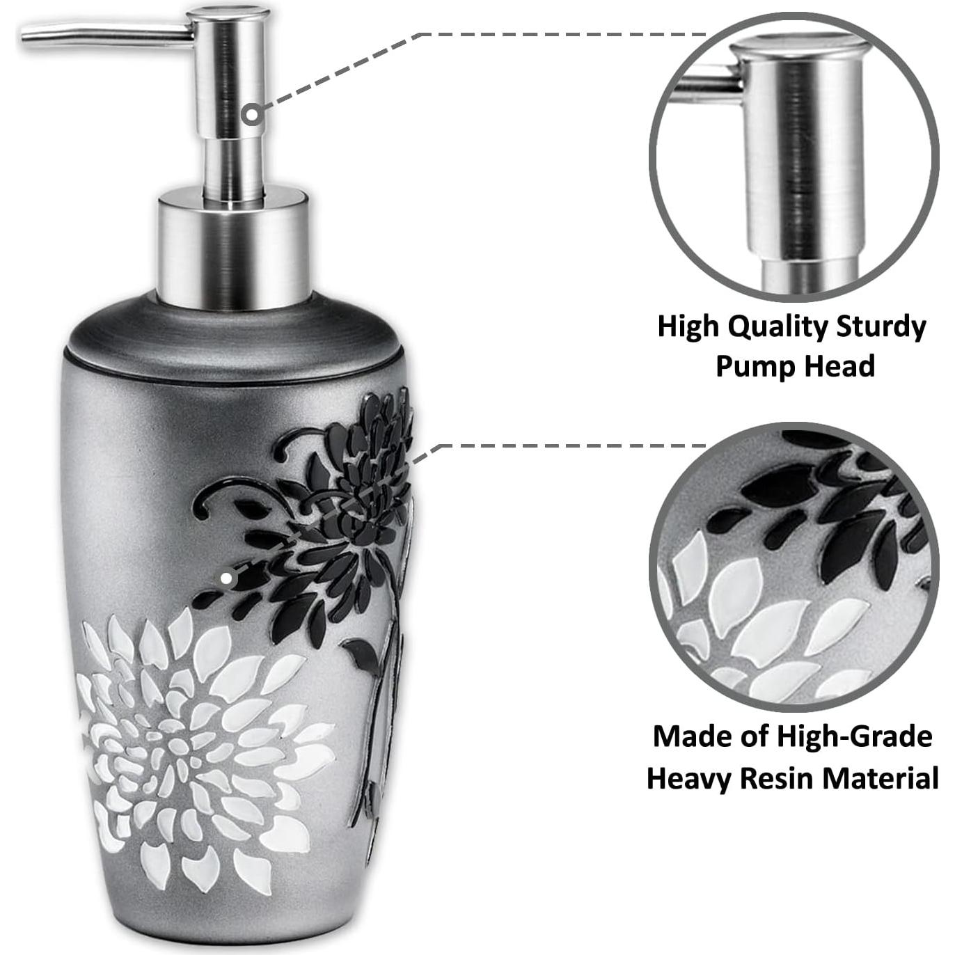 Conjunto de Accesorios de Baño Zahari Home 4 Piezas Gris