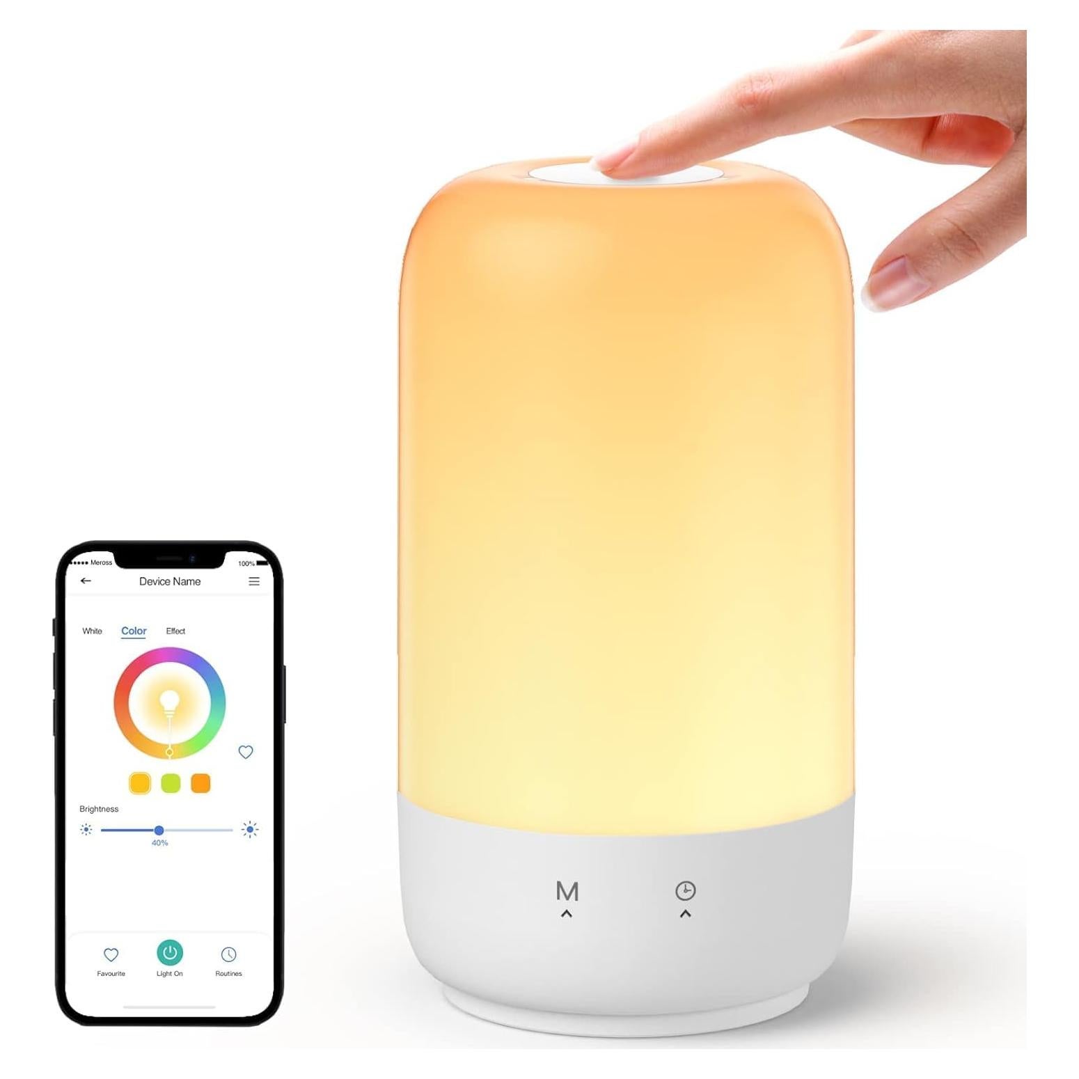 Lámpara de Mesa Inteligente Meross MSL450HK RGB y Blanco