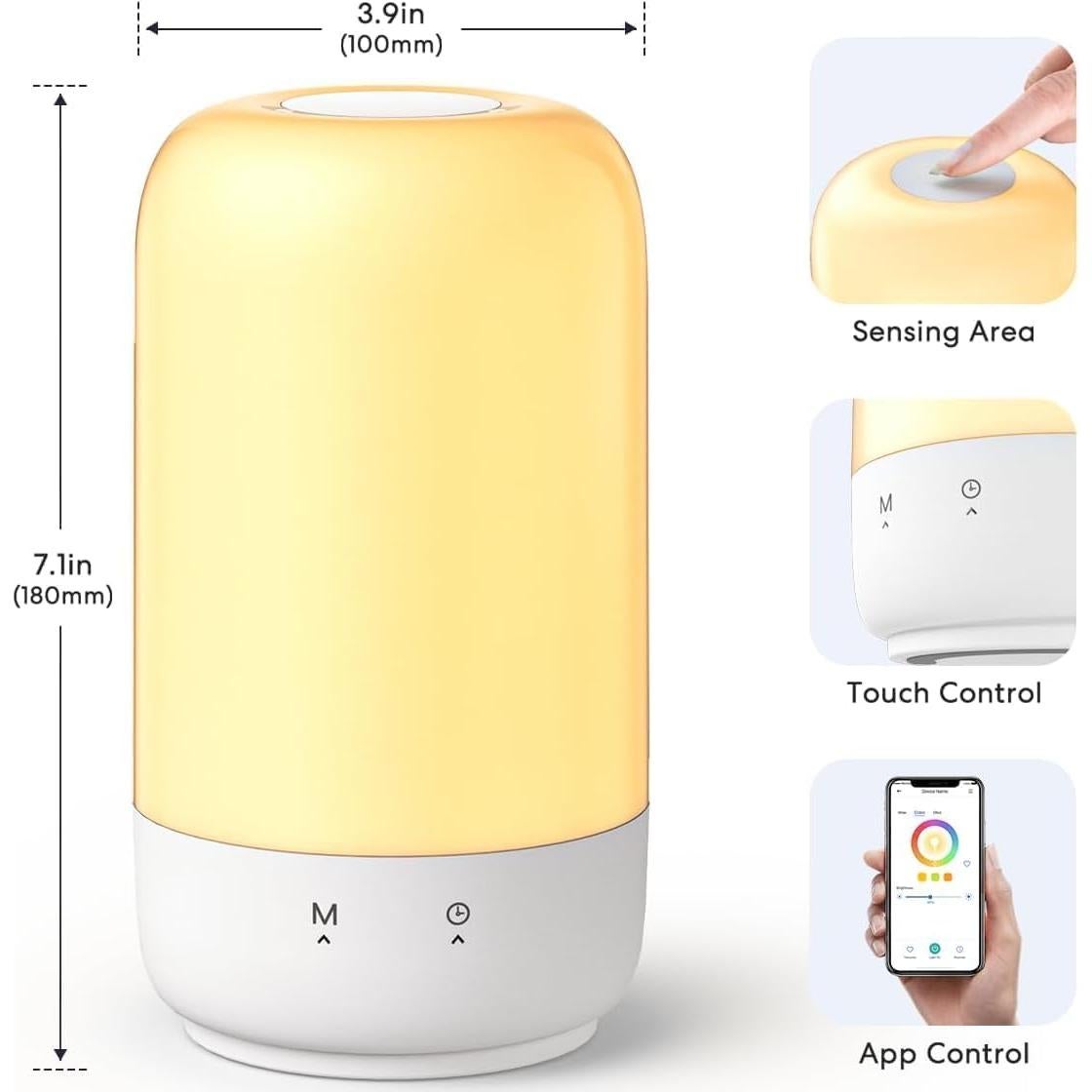 Lámpara de Mesa Inteligente Meross MSL450HK RGB y Blanco