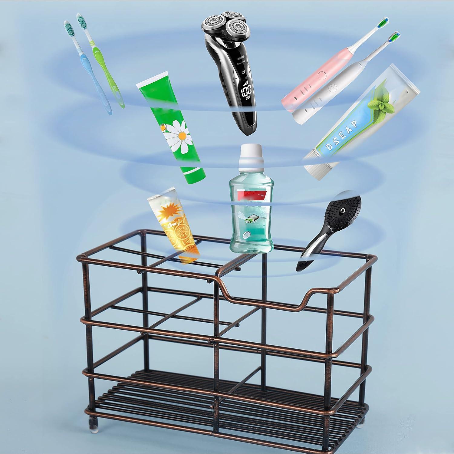 Soporte para Cepillos de Dientes Dseap Acero Inoxidable Cobre Antiguo