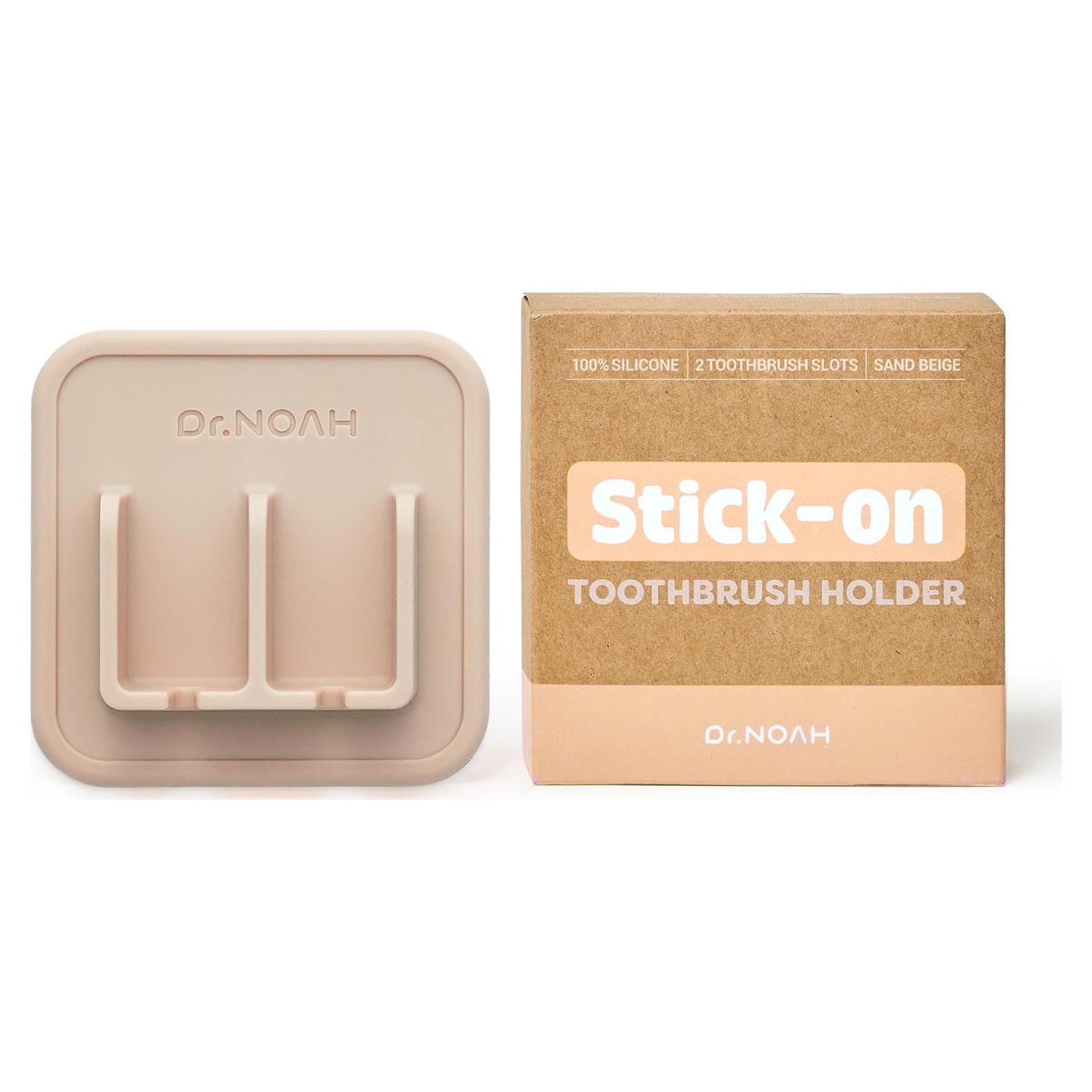 Soporte de Cepillo de Dientes Montaje en Pared Dr.NOAH Beige