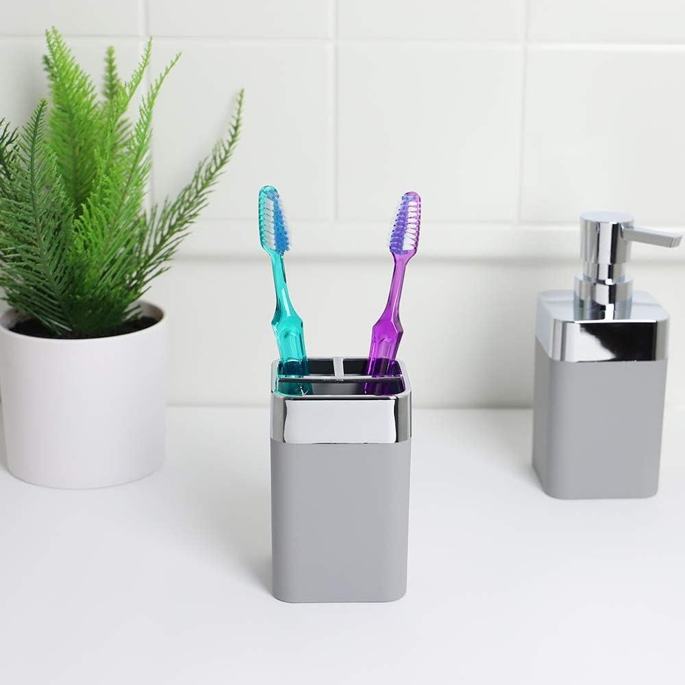 Soporte para Cepillos de Dientes Home Basics TH35007 Gris