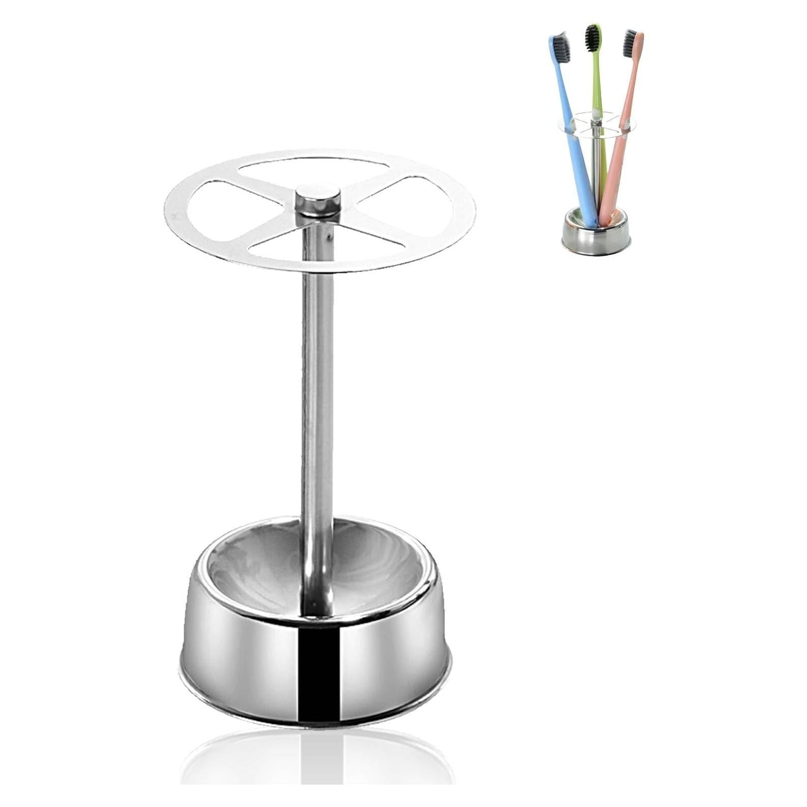 Soporte de Cepillos de Dientes Acero Inoxidable HERCHR 6 Compartimentos