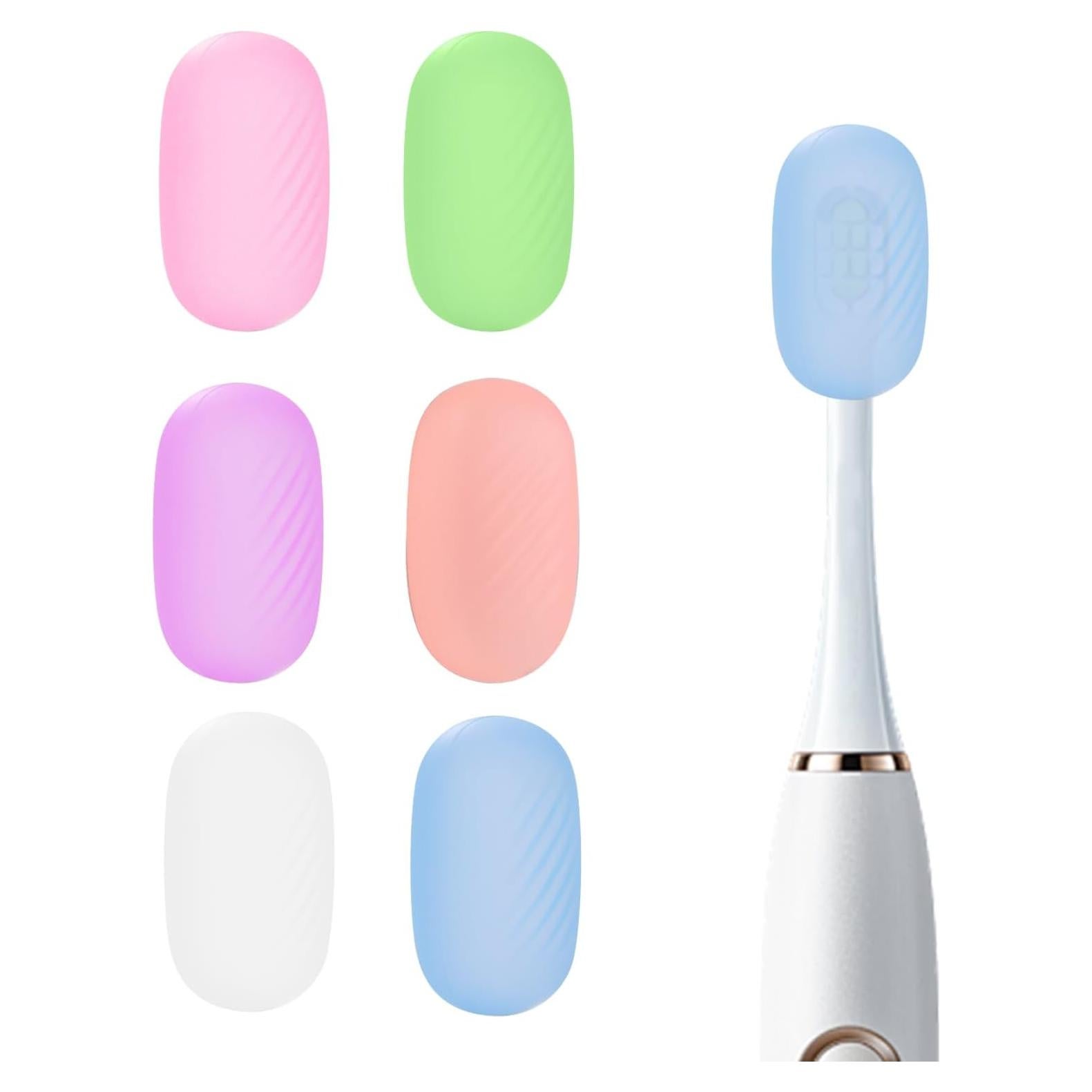 Cubiertas de Cepillo de Dientes Silicona HEBEILF 6 Pcs