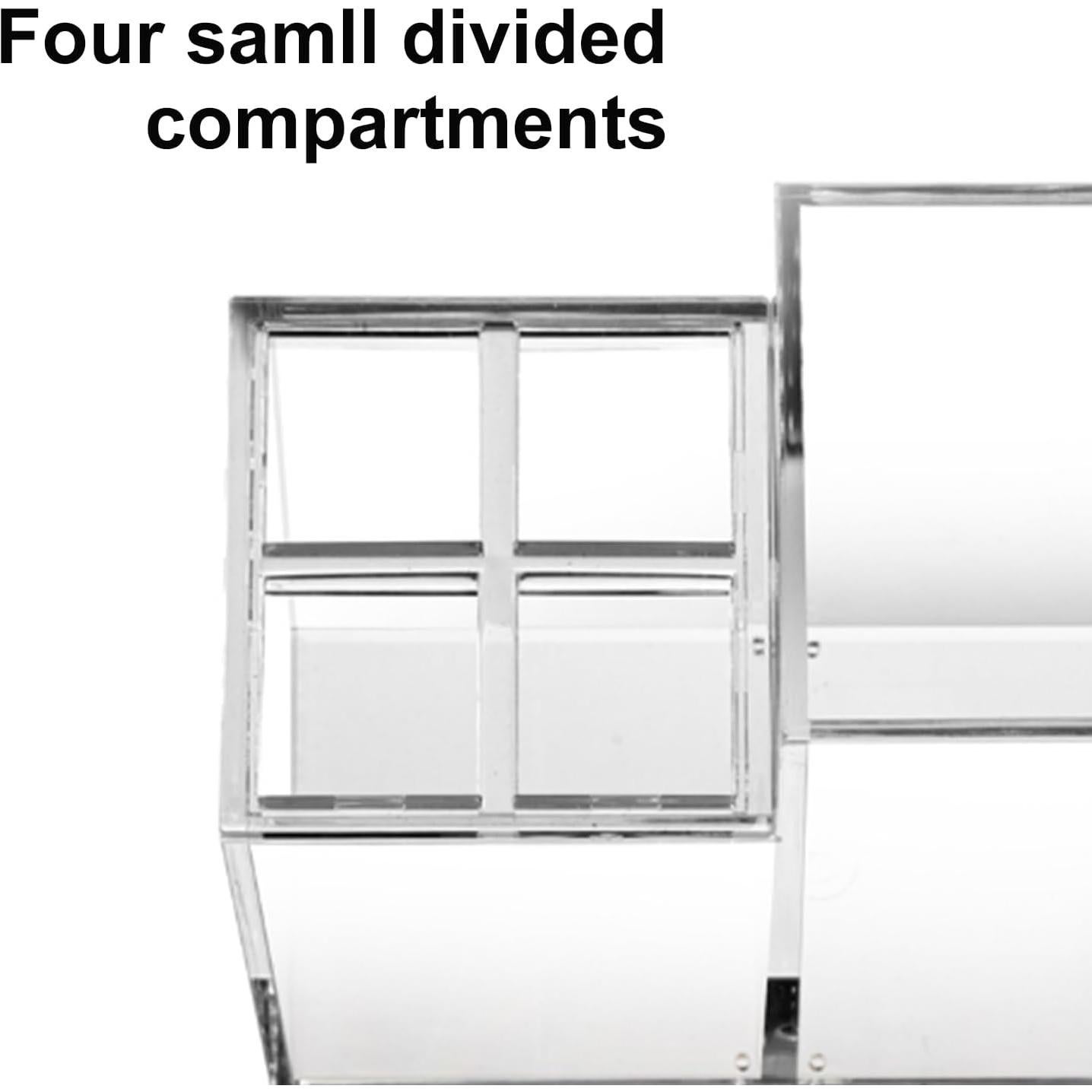 Soporte Acrílico Transparente para Cepillos de Dientes 5 Compartimentos