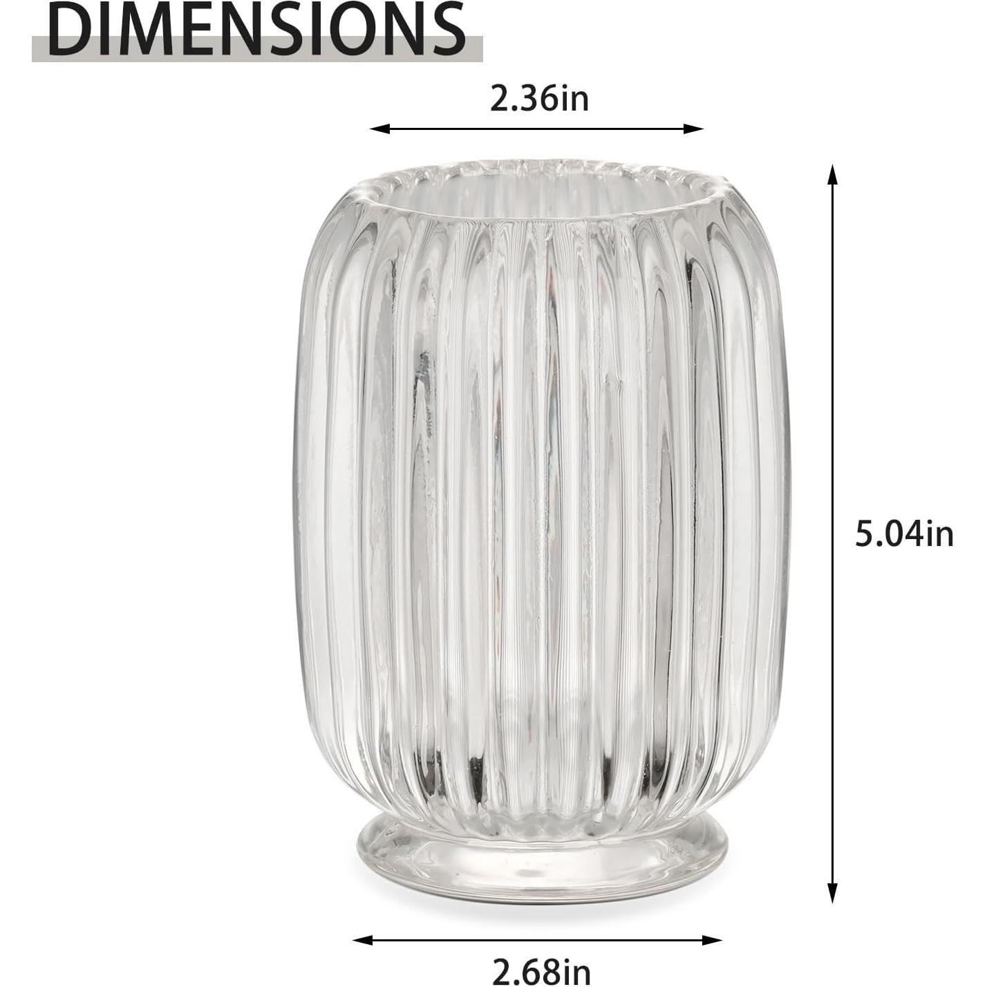 Vaso soporte cepillo de dientes VanEnjoy vidrio 12.2 cm