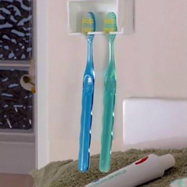 Organizador de Baño Camco Pop-A-Toothbrush Blanco - 2 Cepillos