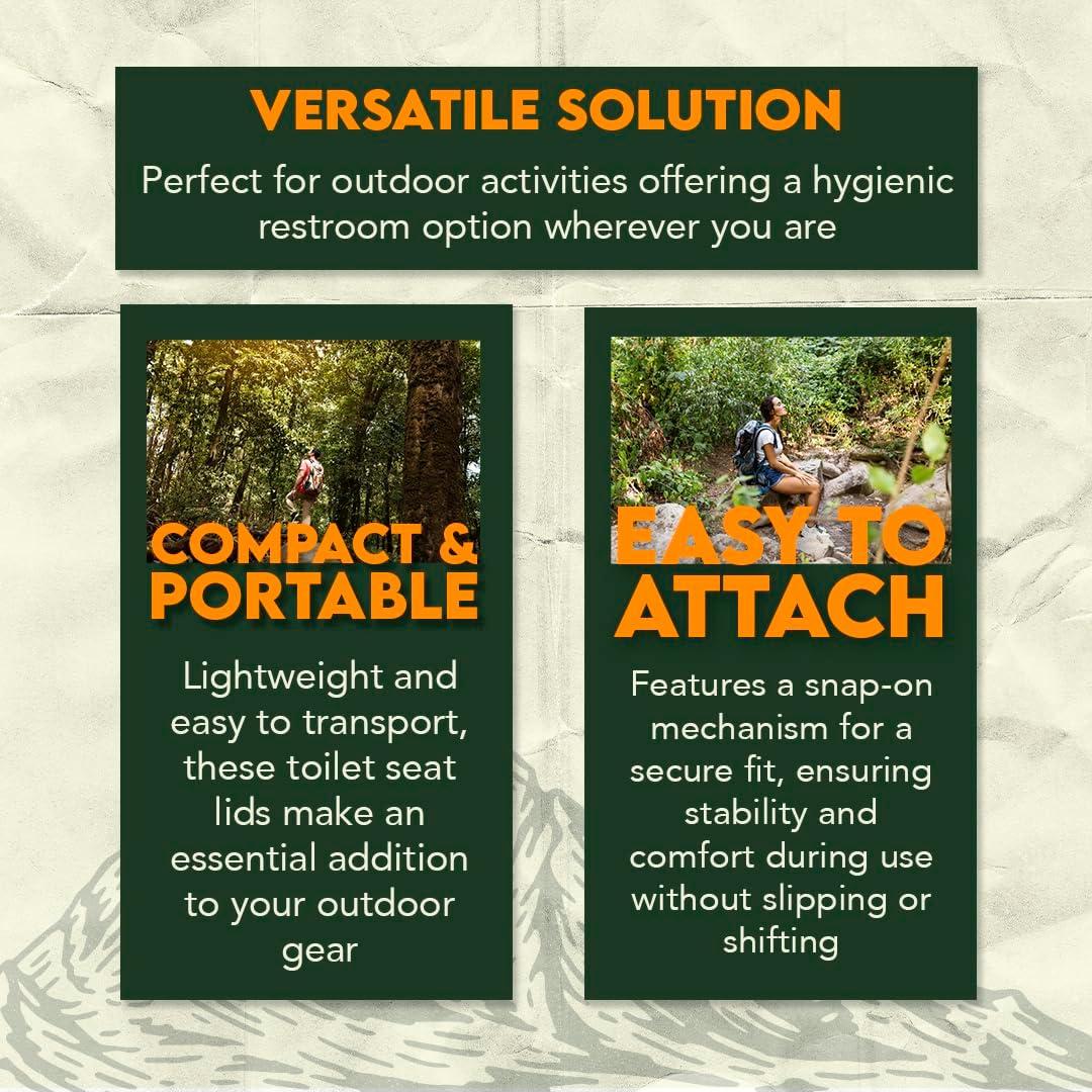 Tapa de Inodoro Portátil SE para Balde de 19L - Negro