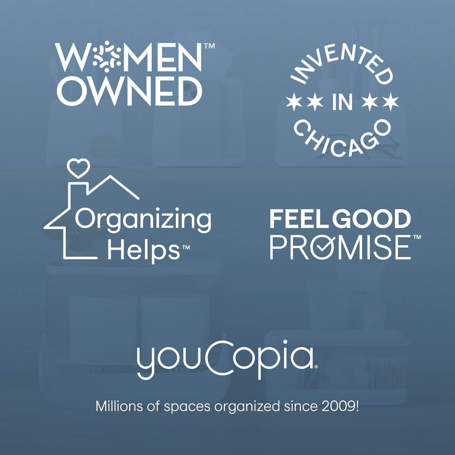 Soporte para Cepillos de Dientes YouCopia 3-Bolsillos Organizador