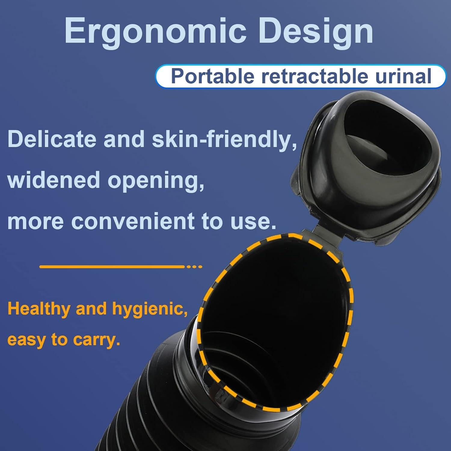 Orinal Plegable Portátil Lpluziyyds 750ml para Camping