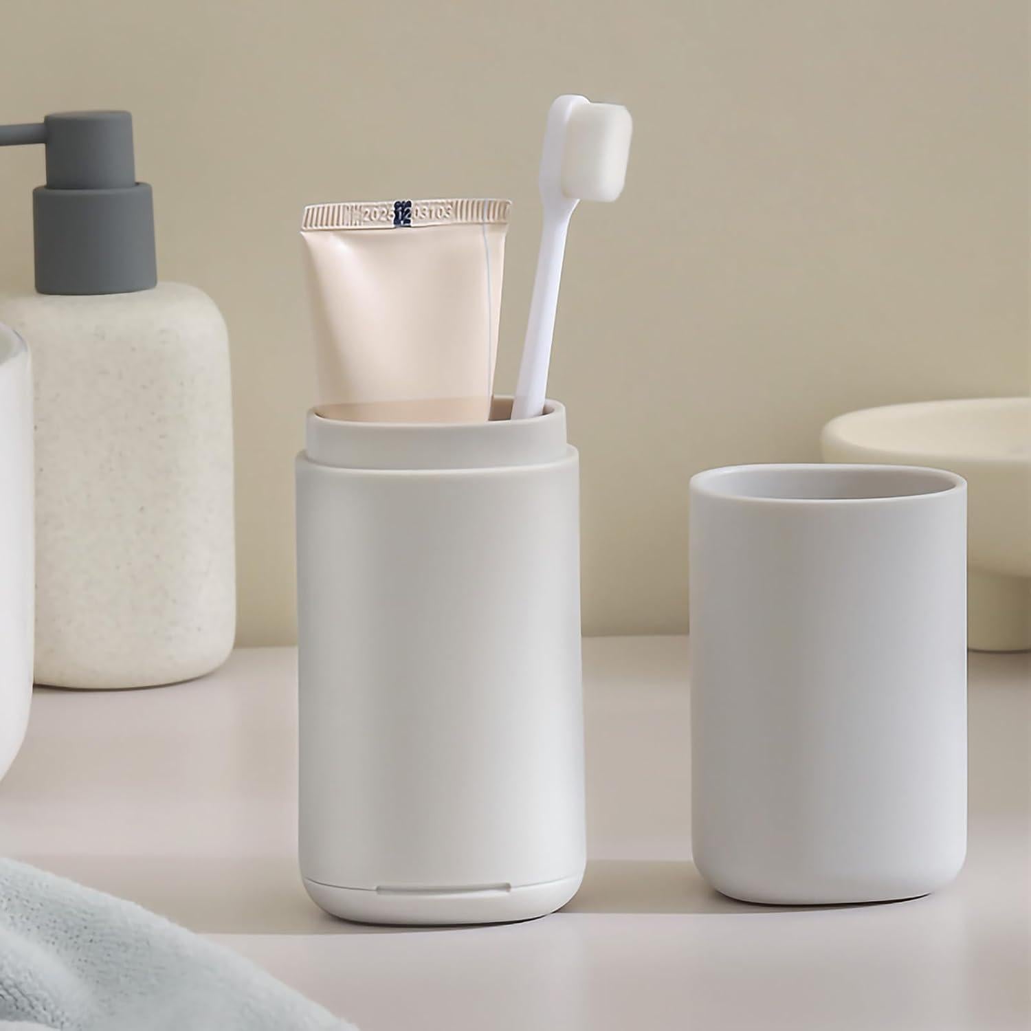 Estuche de cepillo de dientes AIDIMMING YSH-TRL gris 3 compartimentos