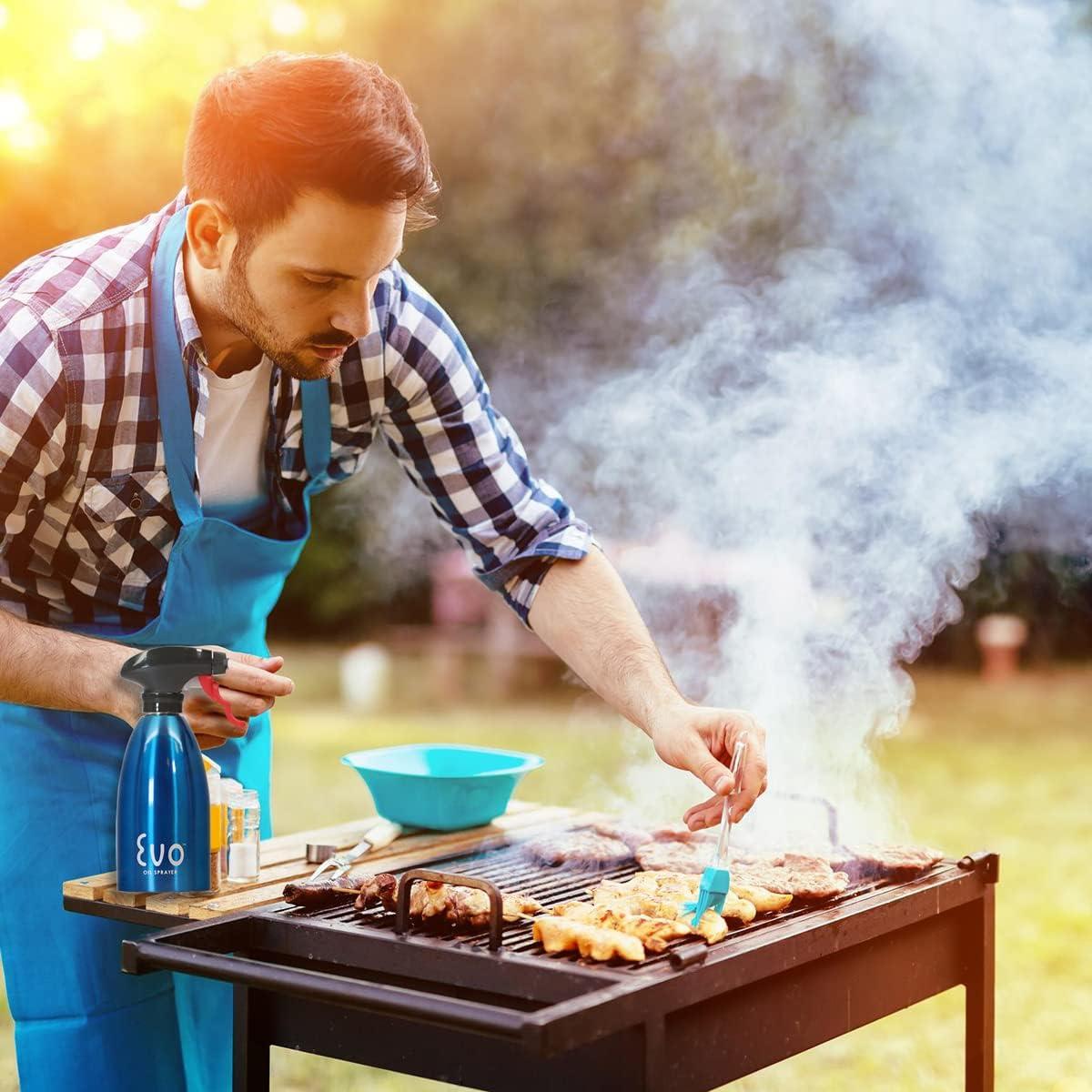 Evo Pulverizador de Aceite Inoxidable 16 Onzas Azul