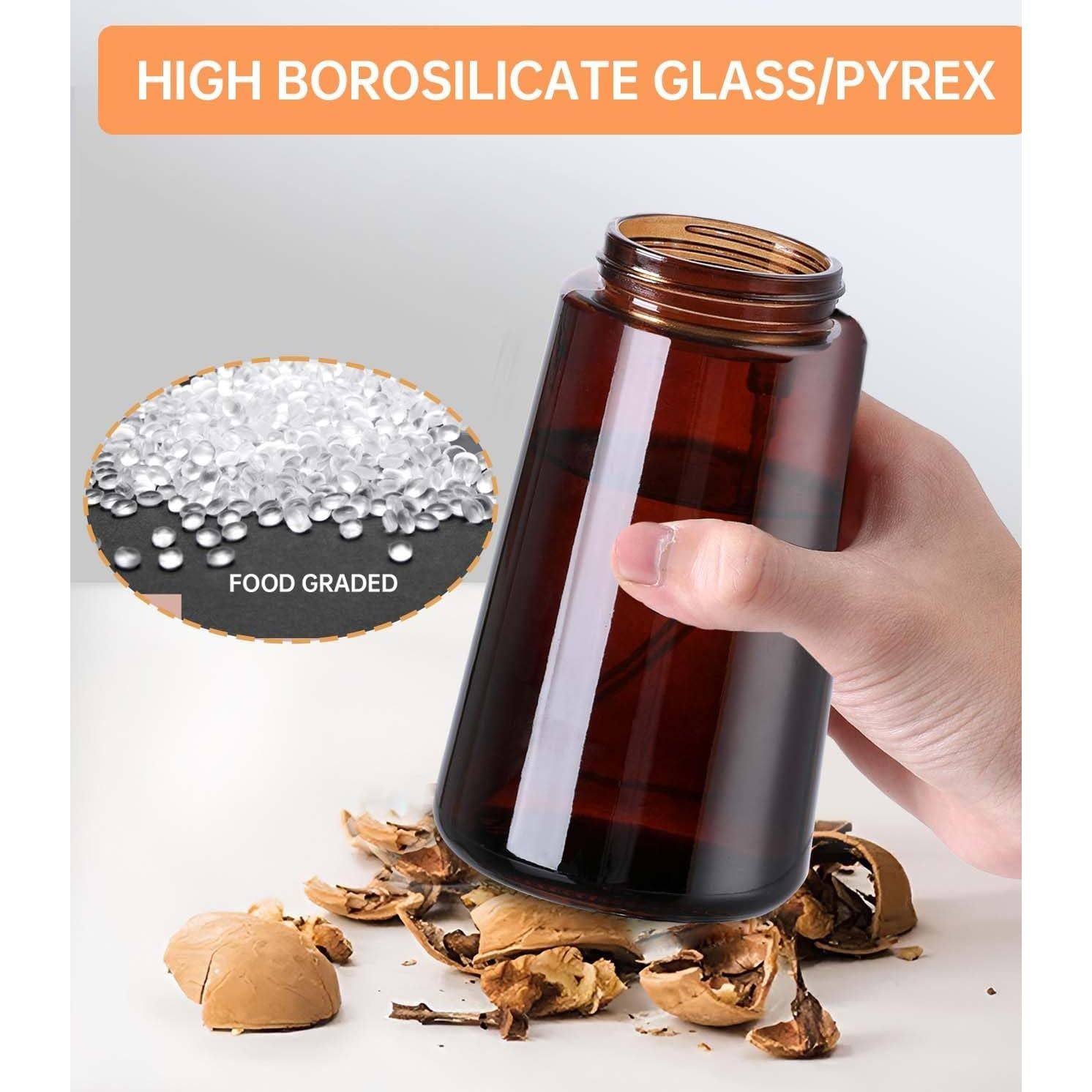 Rociador de Aceite 2 en 1 Arsatbs 470ml Vidrio Marrón