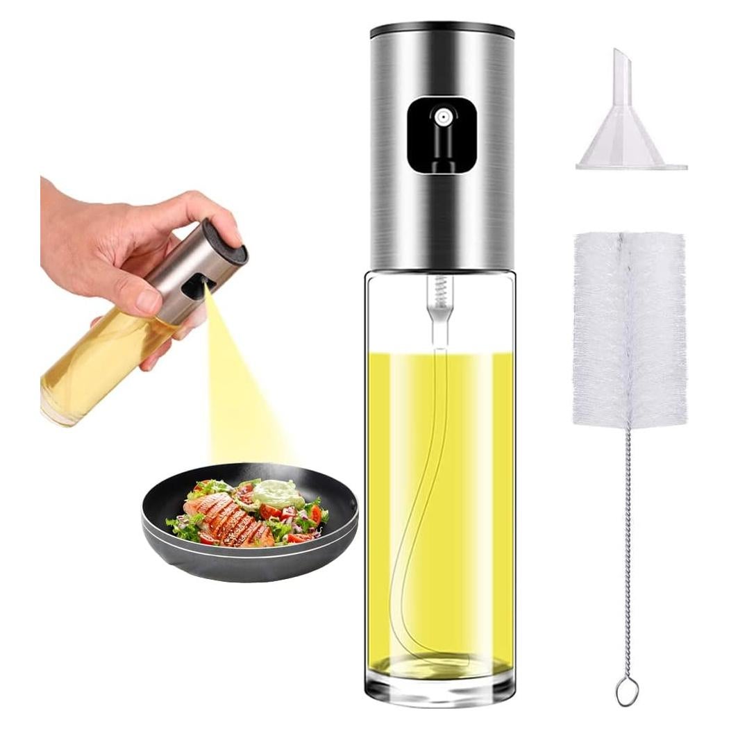 Pulverizador de Aceite Wayeept 100ml Vidrio Acero Inoxidable