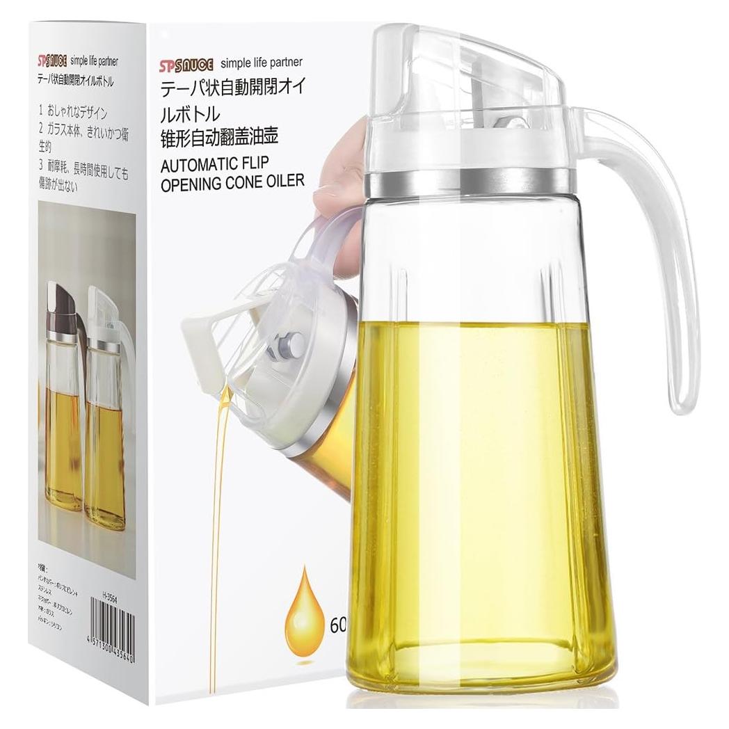 Dispensador de Aceite Marbrasse 600ml Vidrio Automático