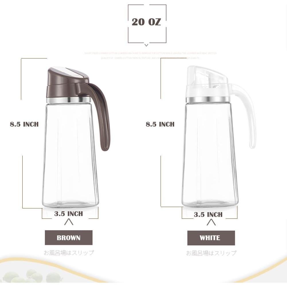 Dispensador de Aceite Marbrasse 600ml Vidrio Automático