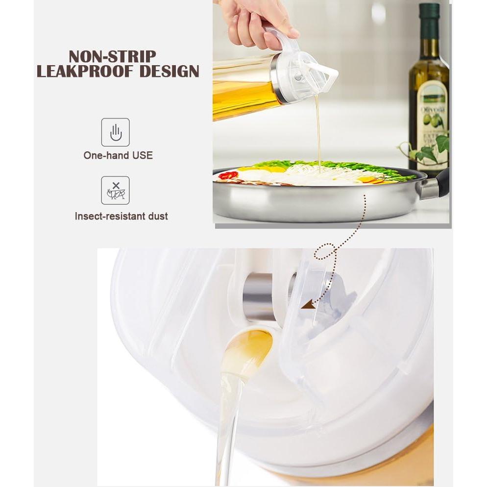 Dispensador de Aceite Marbrasse 600ml Vidrio Automático