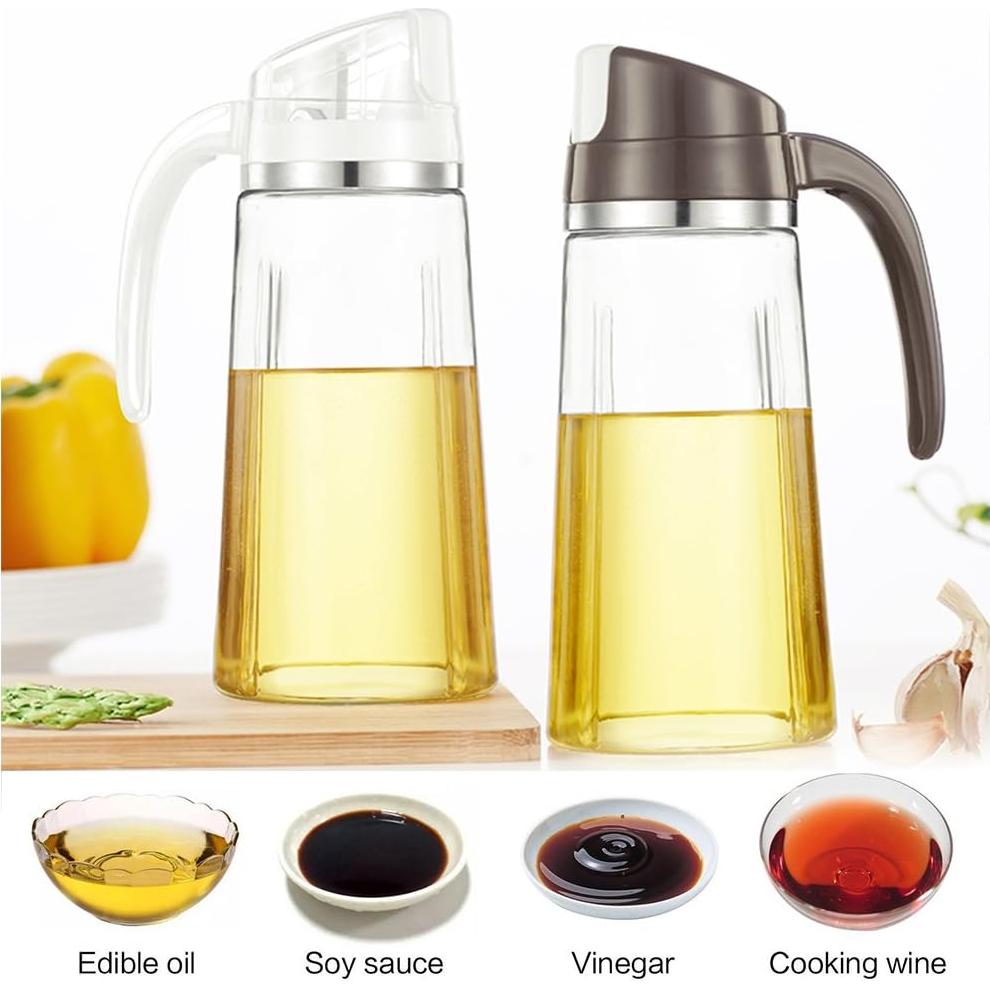 Dispensador de Aceite Marbrasse 600ml Vidrio Automático