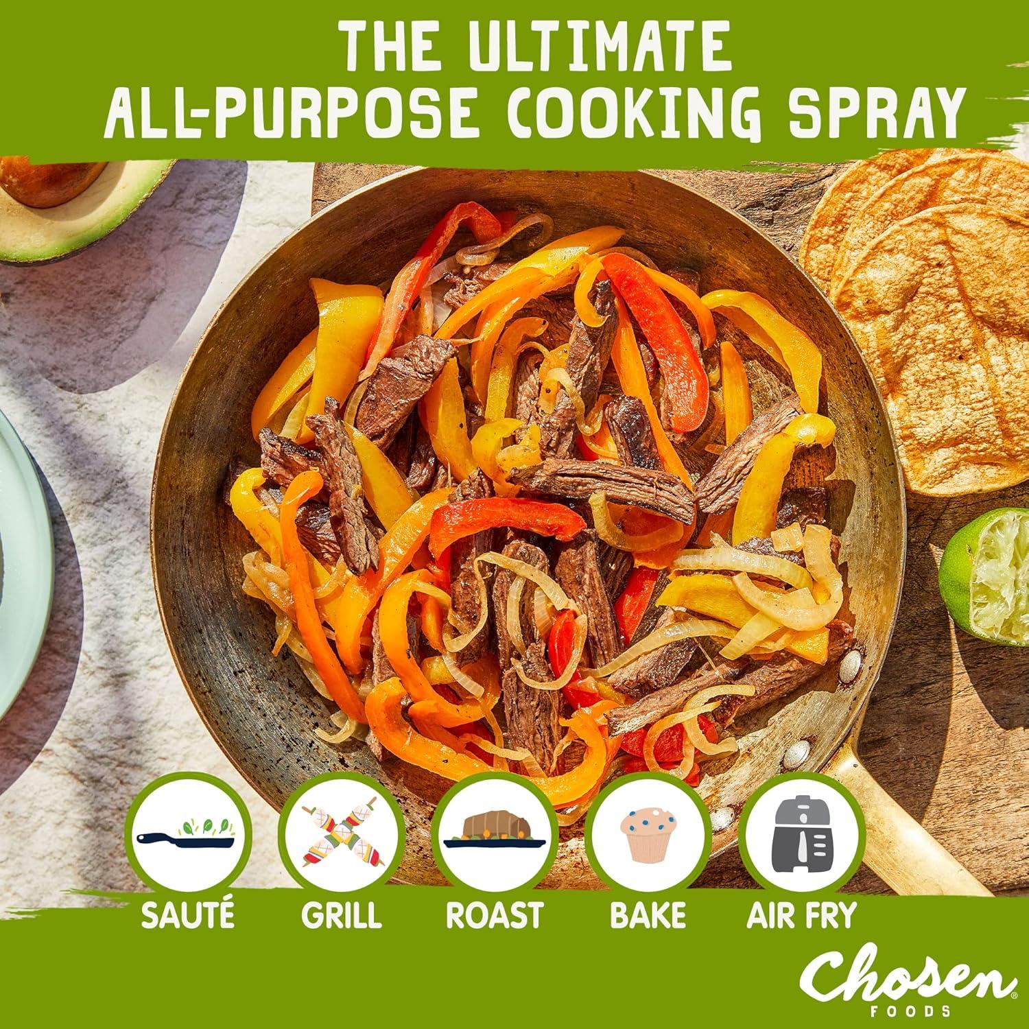 Spray de Aceite de Aguacate Chosen Foods 133 g Sin OGM