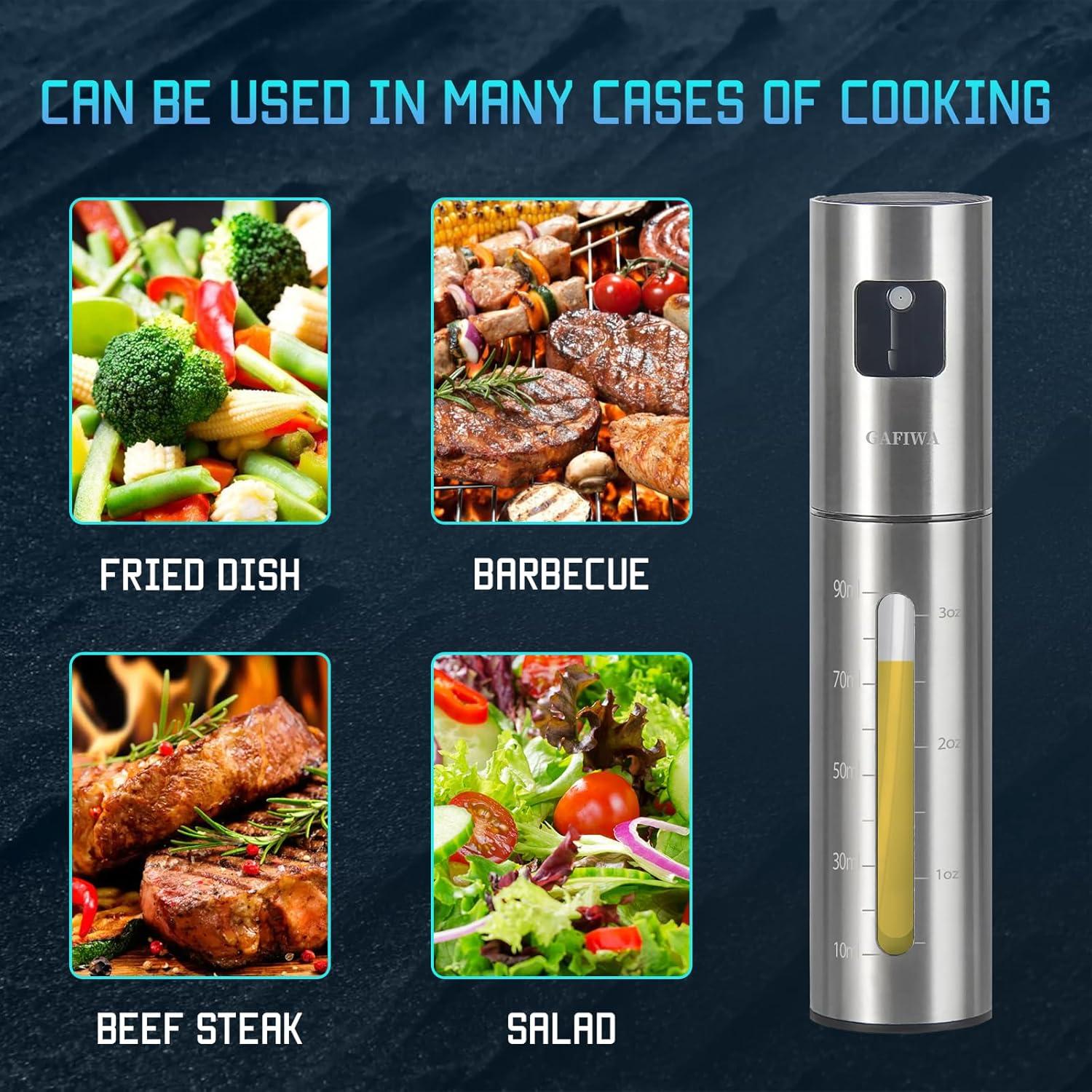 Pulverizador de Aceite de Oliva Gafiwa 100ml Acero Inoxidable