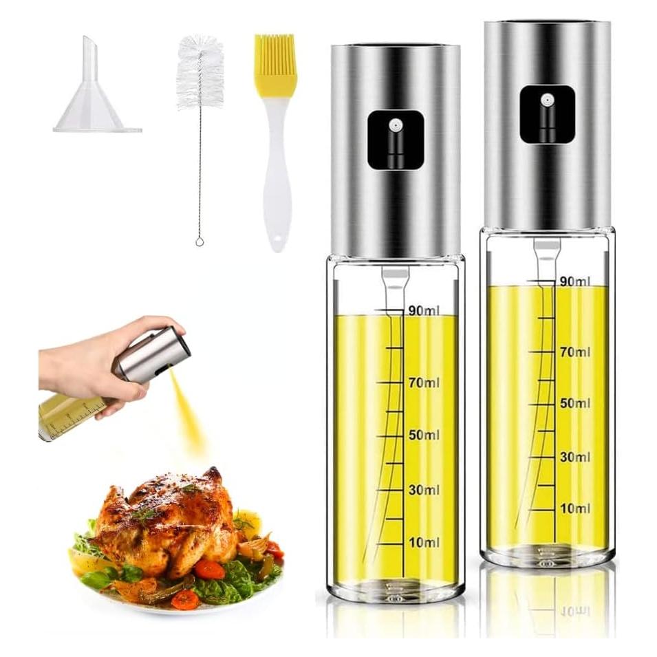Rociador de Aceite HOUEVIYS 100ml Acero Inoxidable y Vidrio