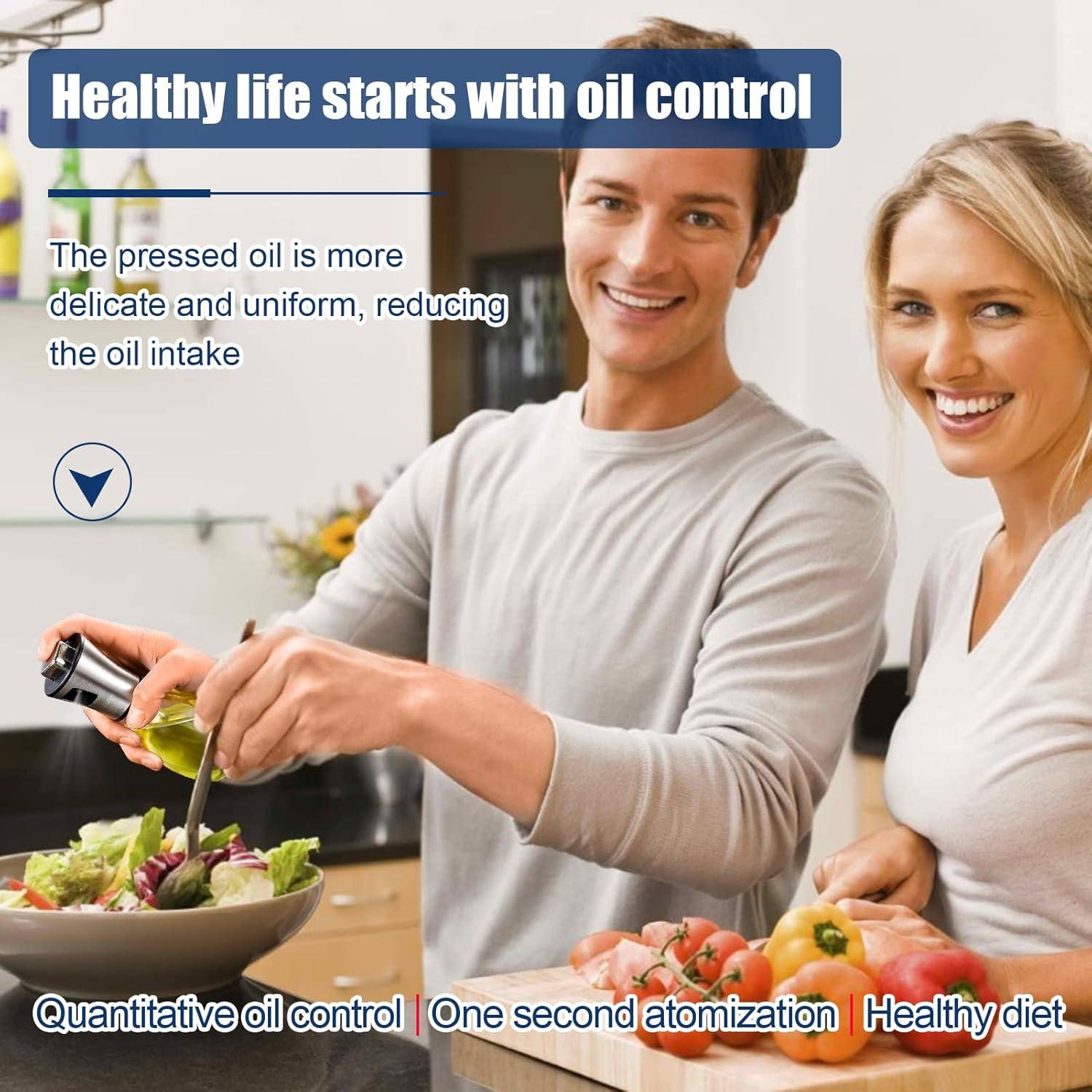 Rociador de Aceite SAINSWIN 200ML Vidrio Ovalado Reutilizable