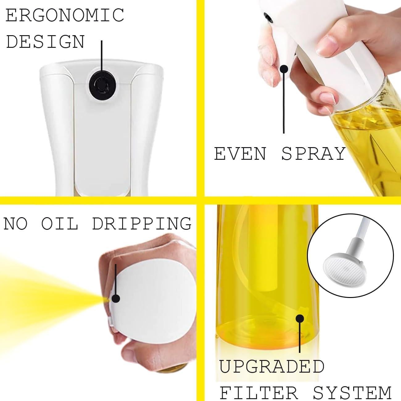 Rociador de Aceite BLYPHOO 220ml Vidrio A Prueba de Fugas