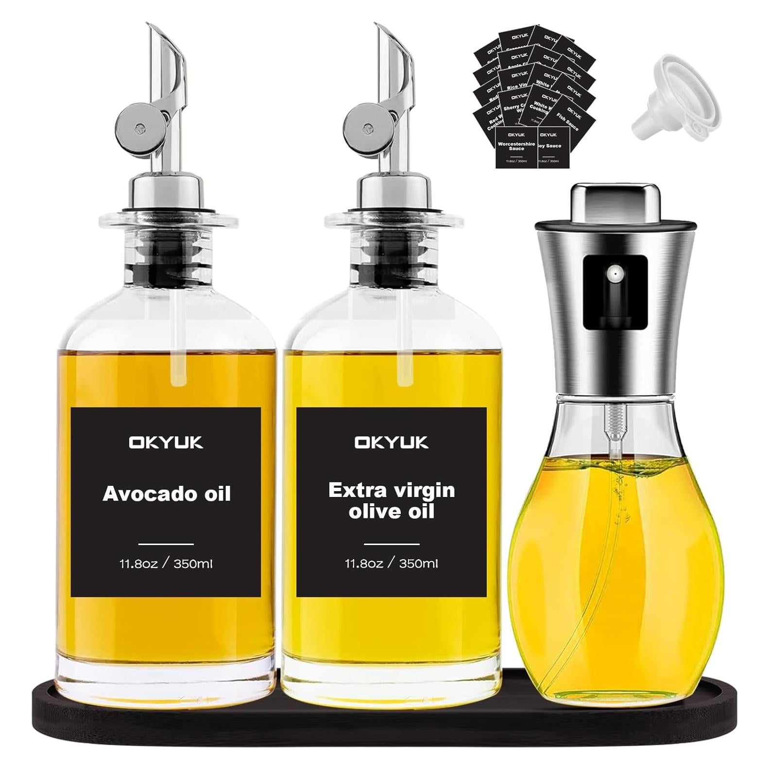 Juego de Botellas Dispensadoras de Aceite OKYUK 3 Piezas