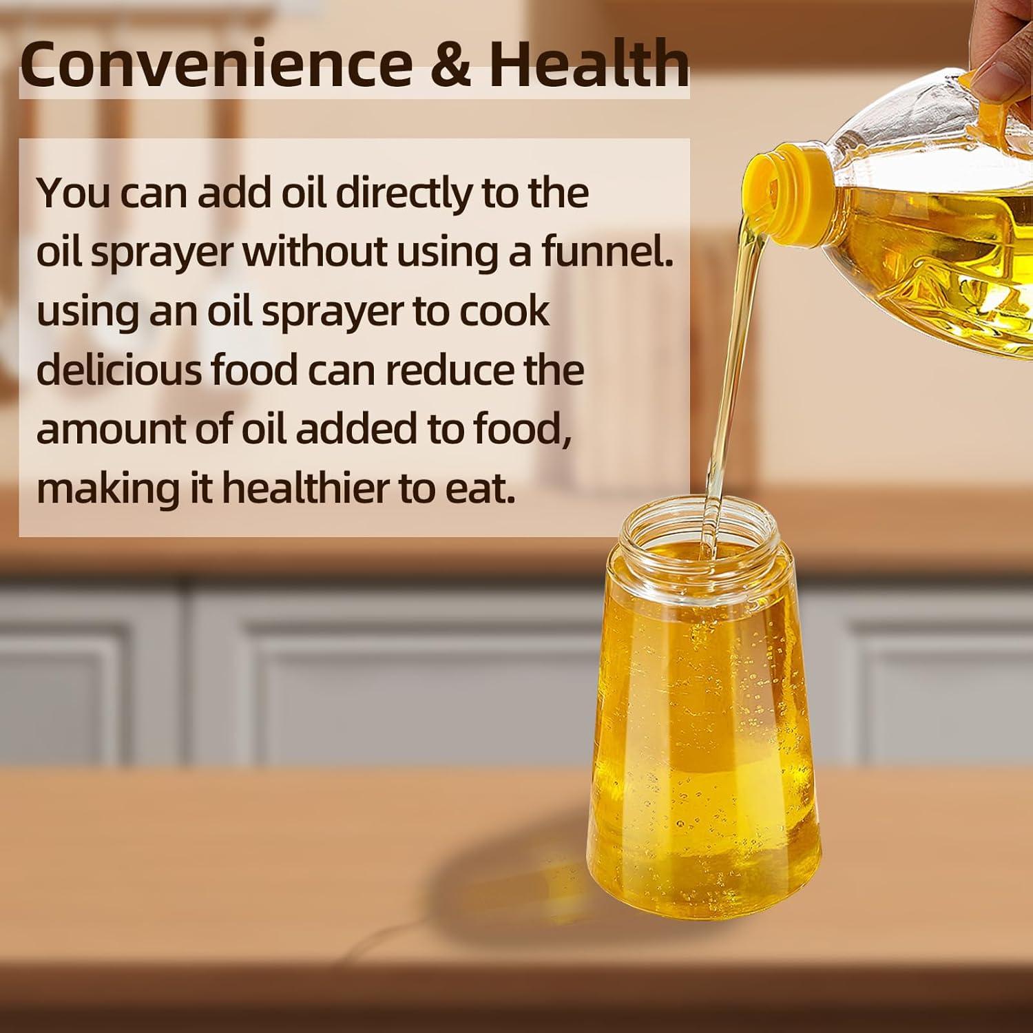 Rociador de Aceite 2 en 1 DOMHOAI 470ml Vidrio Verde