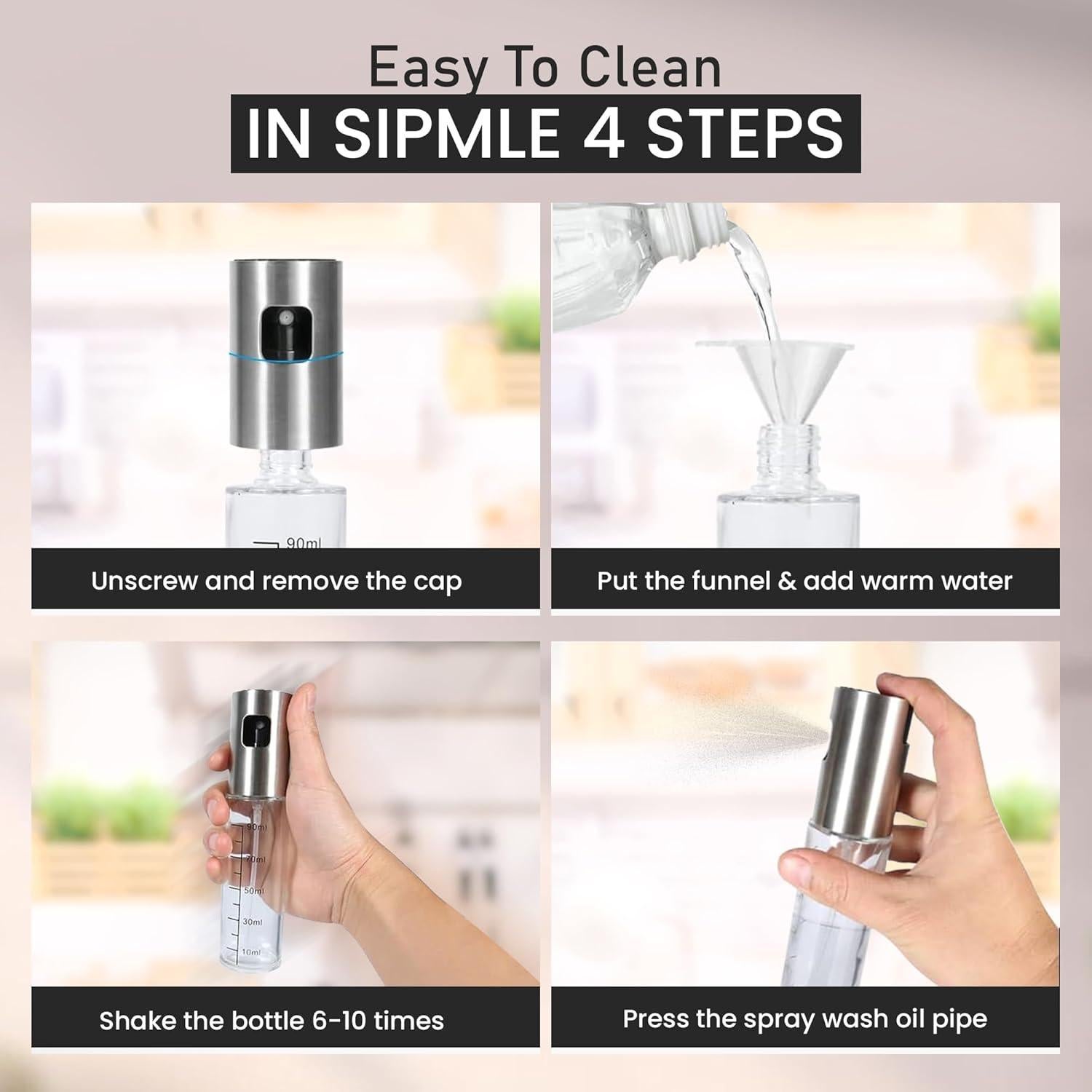 Pulverizador de Aceite NextG Ideaz 2 x 100ml Vidrio Recargable