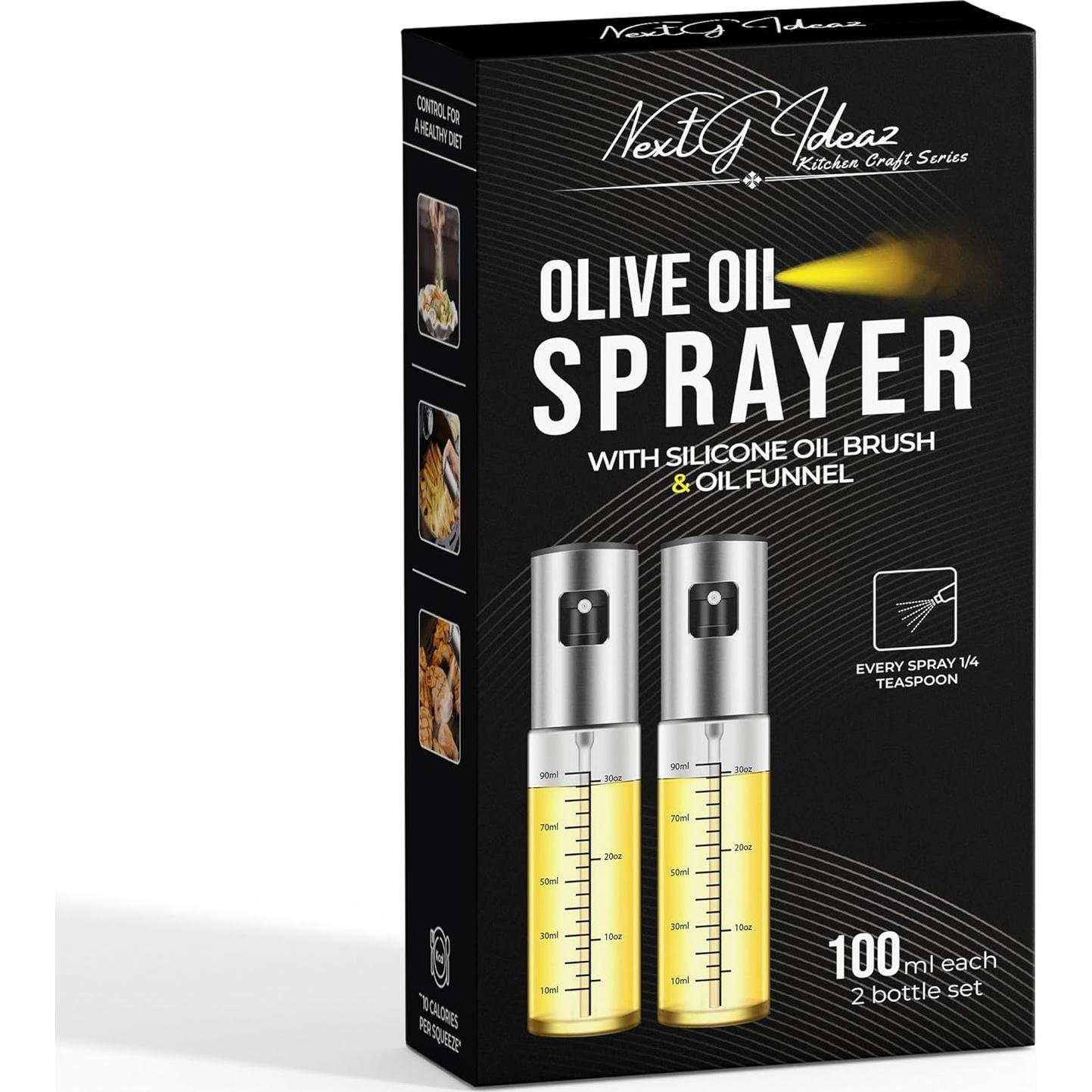 Pulverizador de Aceite NextG Ideaz 2 x 100ml Vidrio Recargable