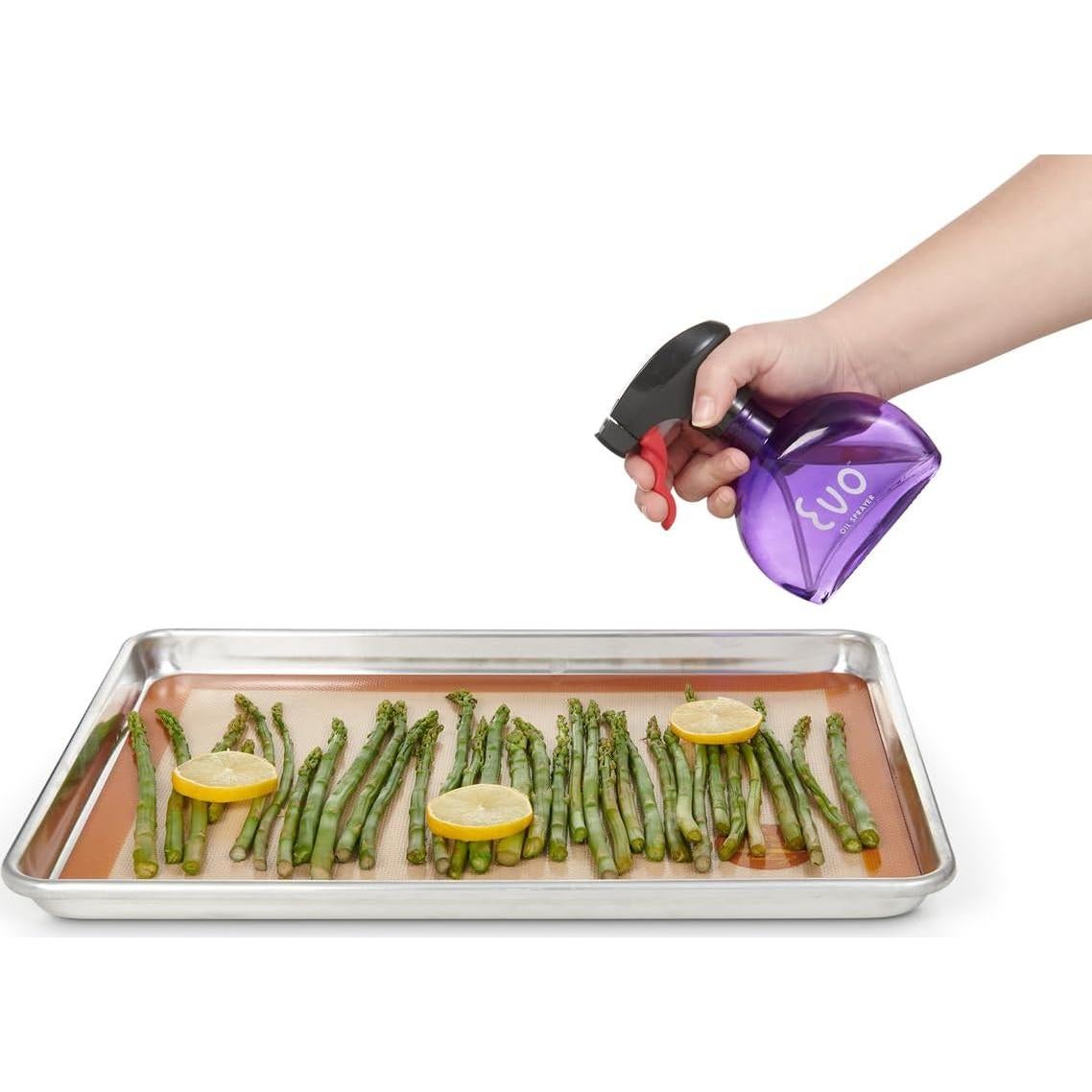 Pulverizador de Aceite Evo de Vidrio 170ml Sin Aerosol Púrpura