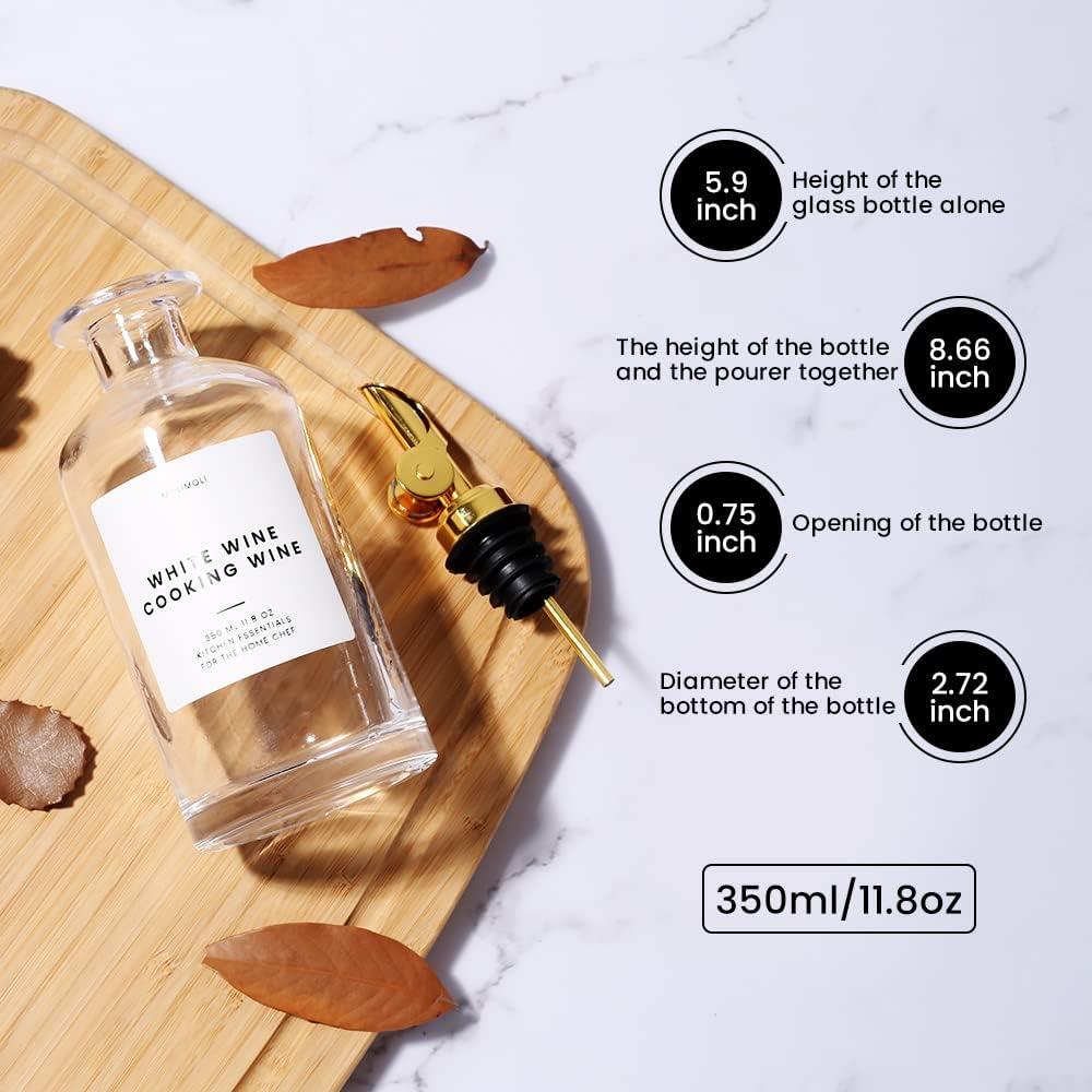 Set de 2 Botellas Dispensadoras de Aceite Molimoli 350ml Vidrio