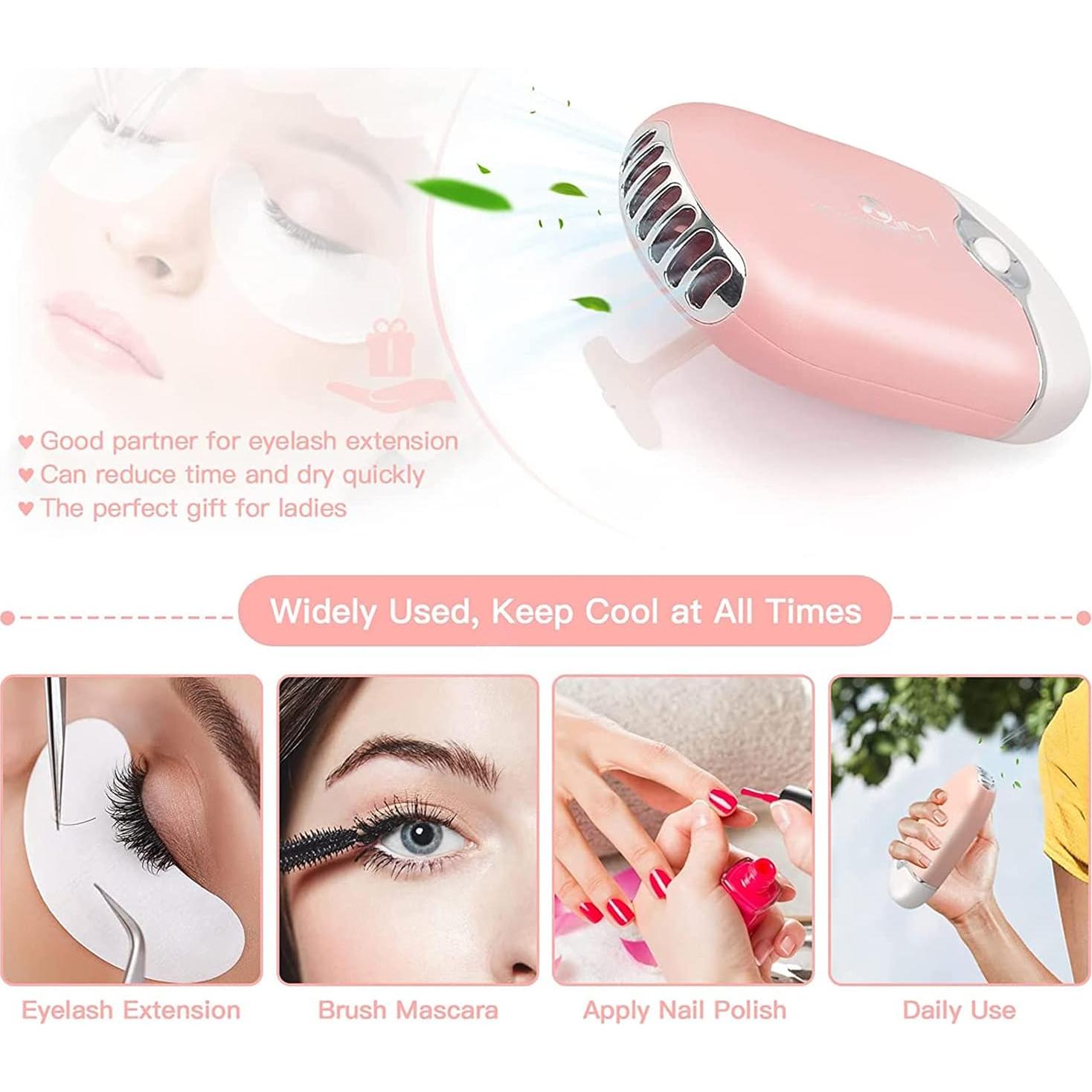 Champú para Pestañas Shmian 50ml + 50 Cepillos + Ventilador