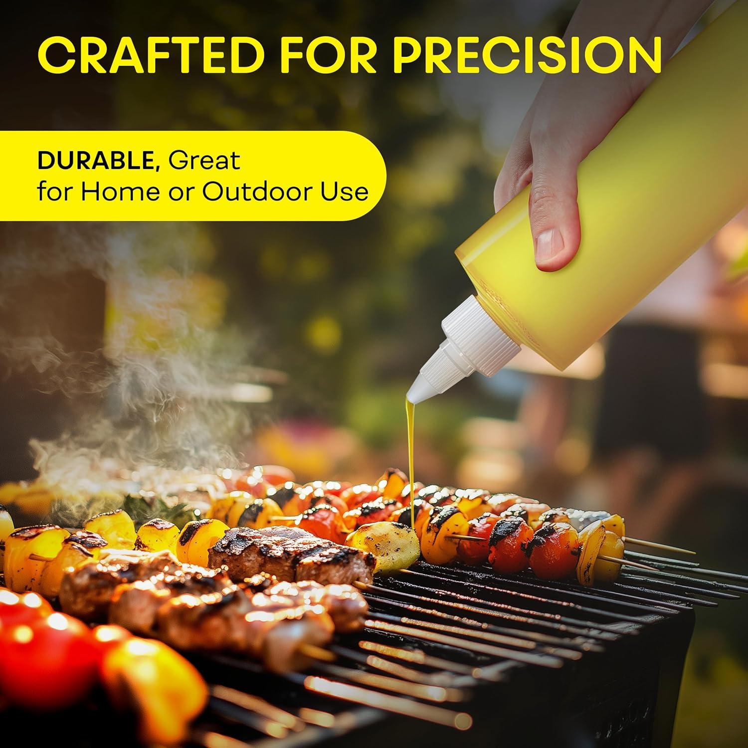 Botellas de Condimento BRIGHTFROM 16 oz a Prueba de Fugas - 2 Pack