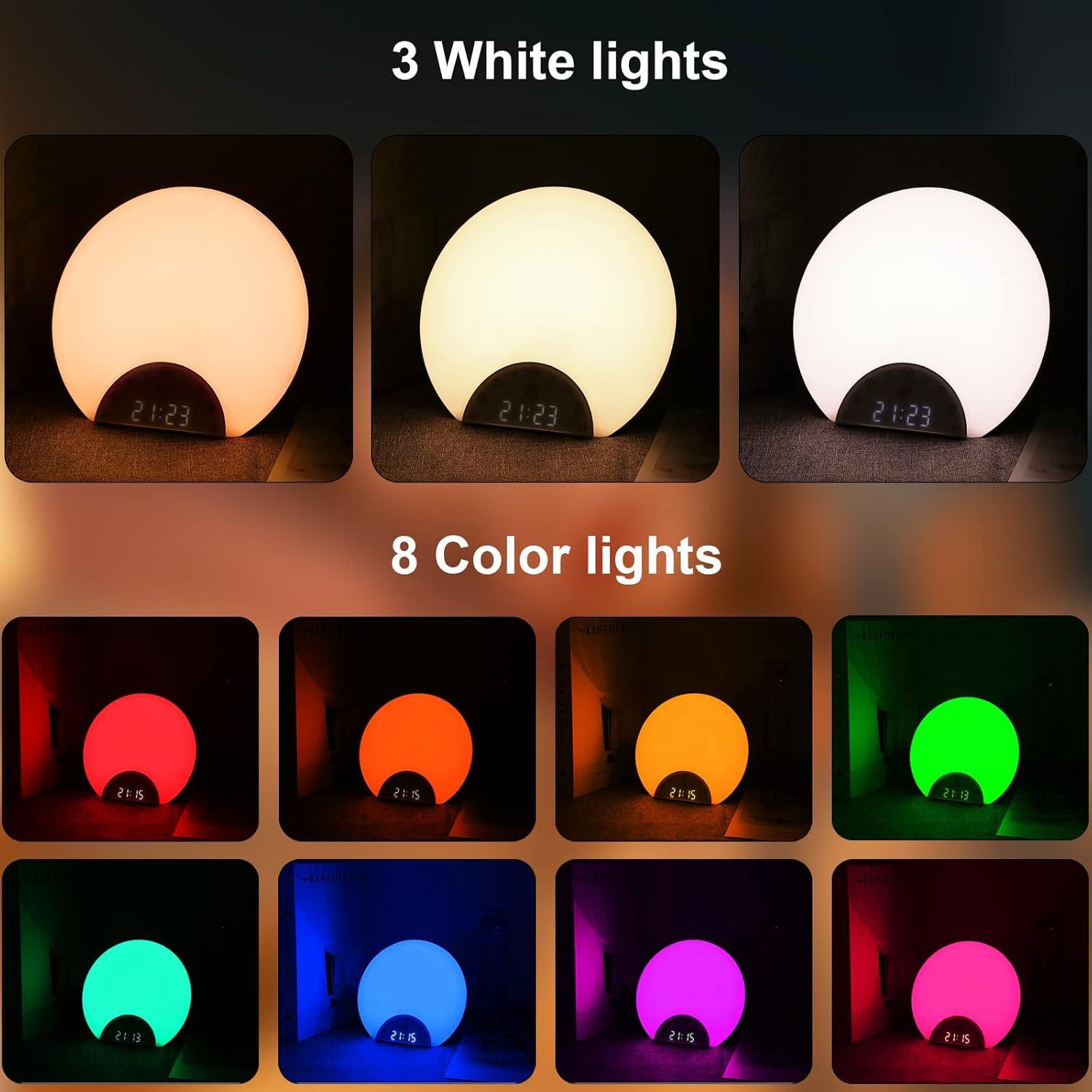 Reloj Despertador Luz de Amanecer ANTDAIS 7 Sonidos 0.69kg