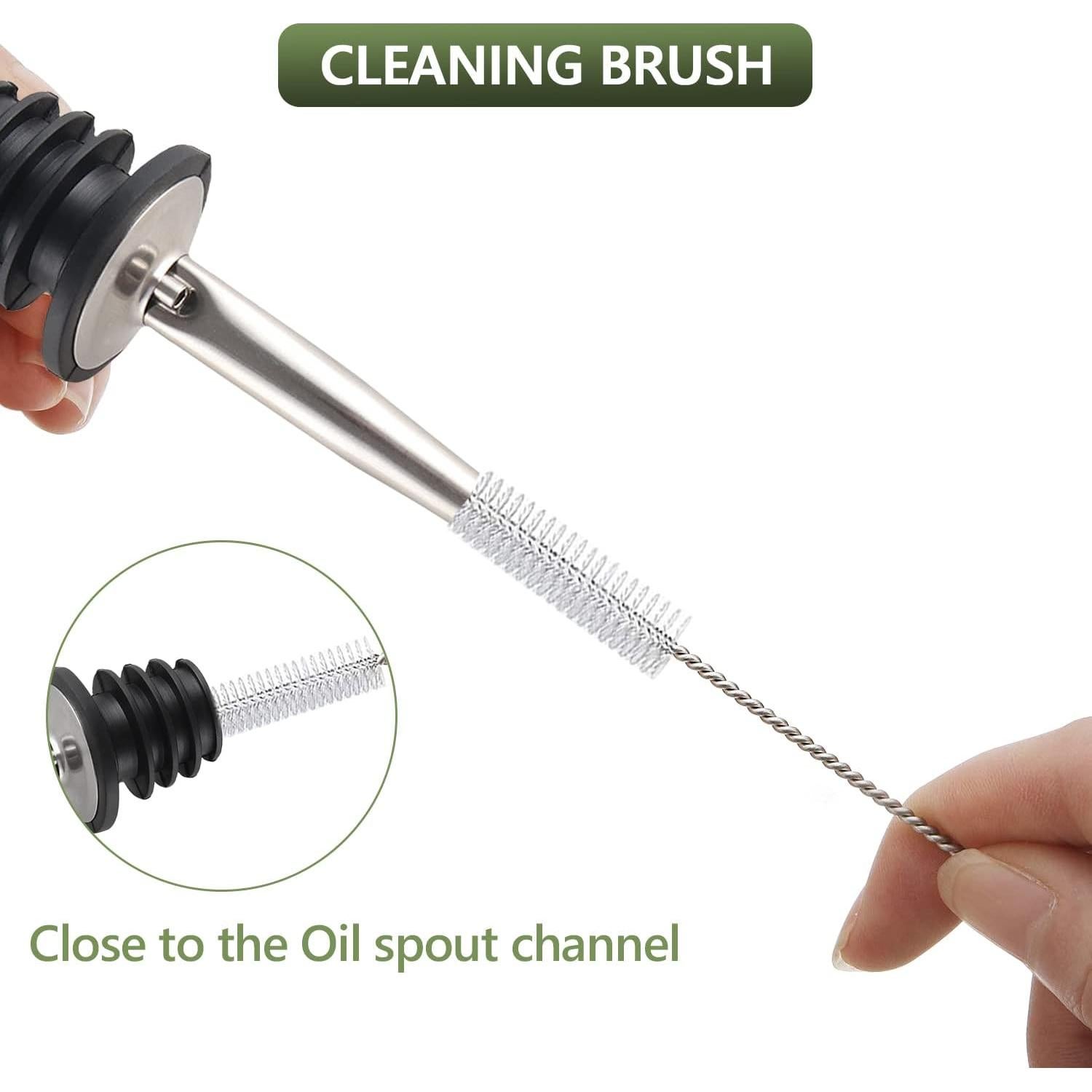 Botella dispensadora de aceite de oliva Leaflai 500 ml con vertedores