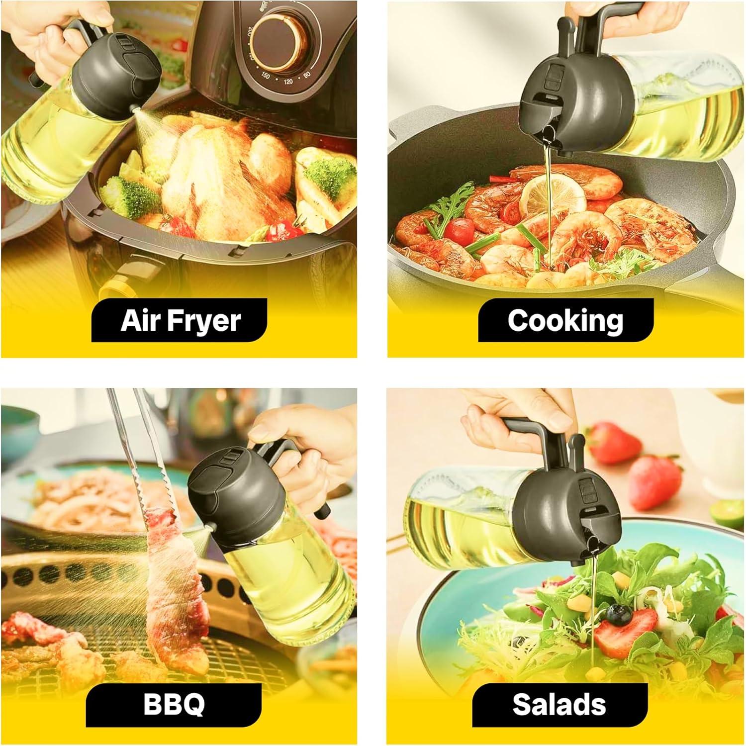 Rociador de Aceite JPAULETT 470ml Vidrio Antifugas