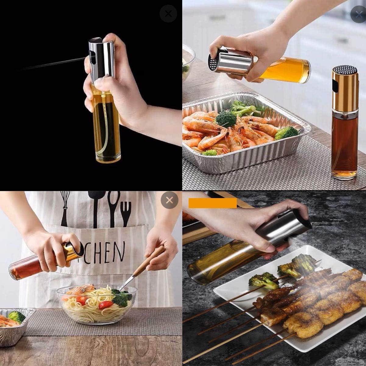 Rociador de Aceite de Oliva UpTuoLi 100ml Vidrio Oro