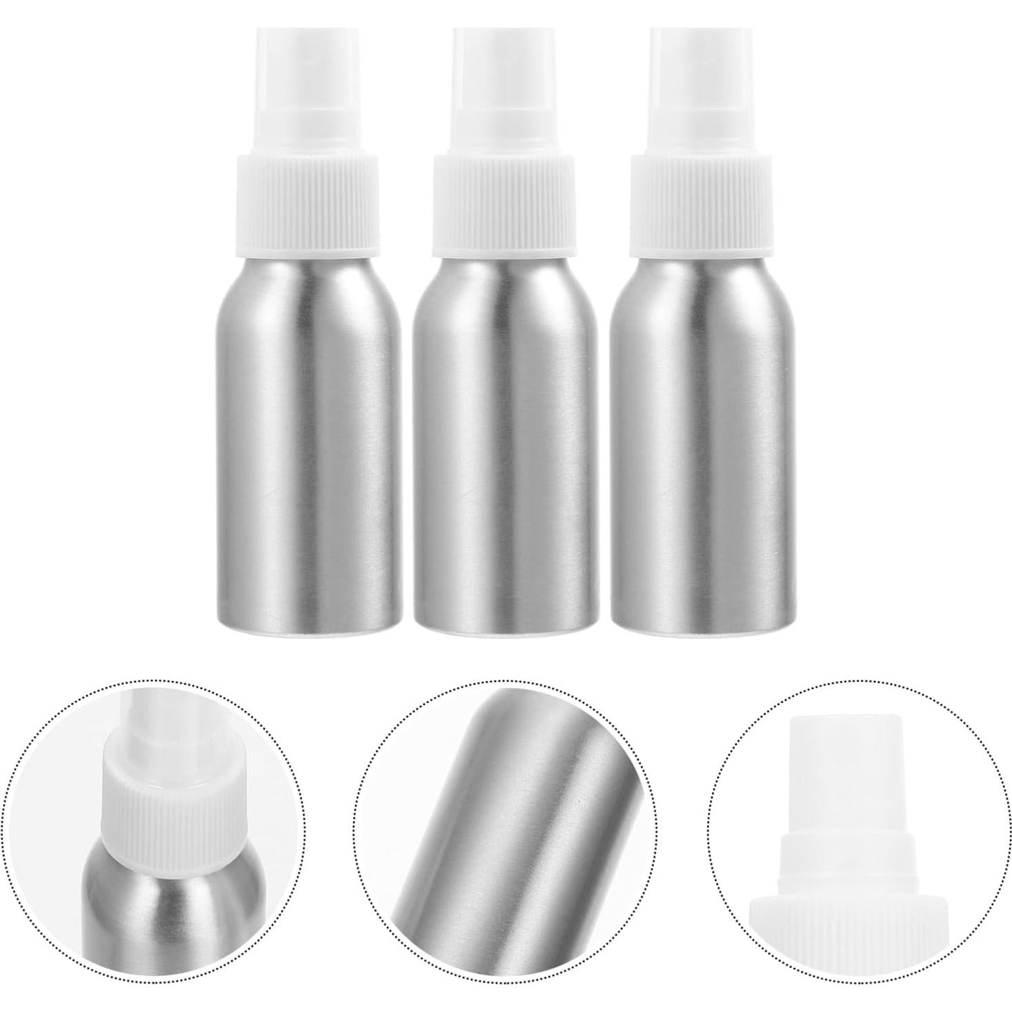 Milisten Botella de Spray de Aceite 50ml Aluminio Plateado