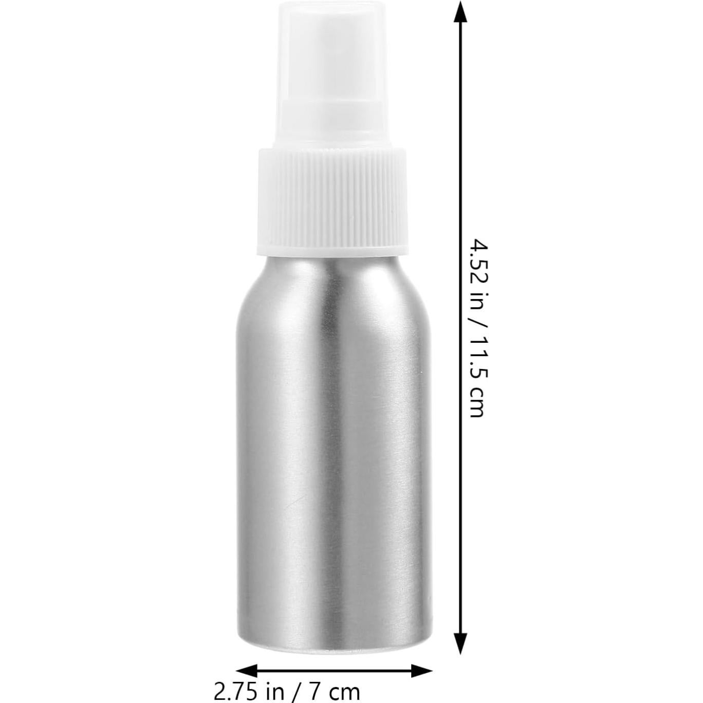 Milisten Botella de Spray de Aceite 50ml Aluminio Plateado